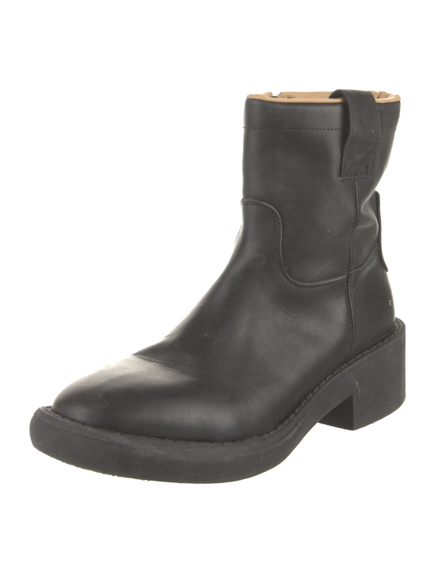 MM6 Maison Margiela Leather Moto Boots