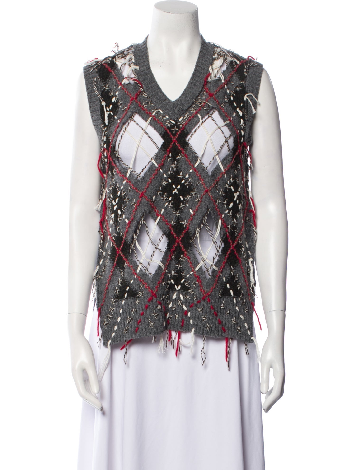 Maison Margiela Alpaca Printed Top