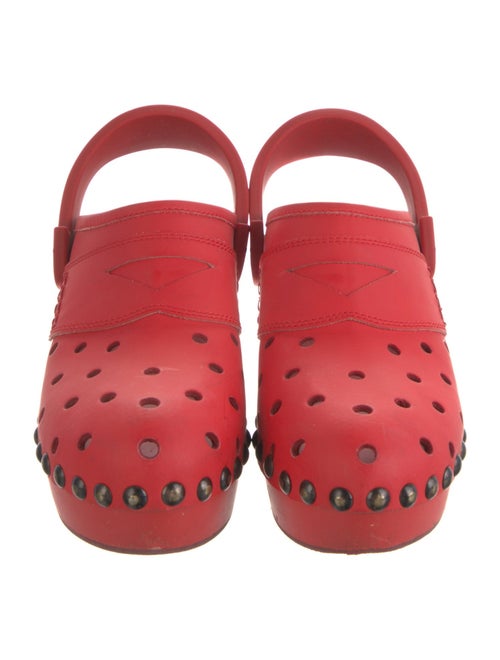 Maison Margiela Leather Studded Accents Slingback Pumps