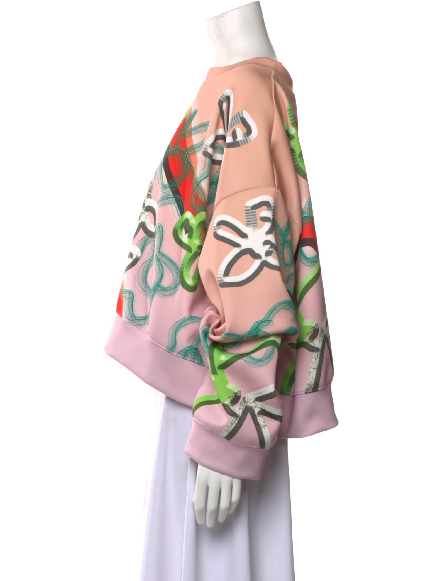 Maison Margiela Printed Bateau Neckline Sweatshirt