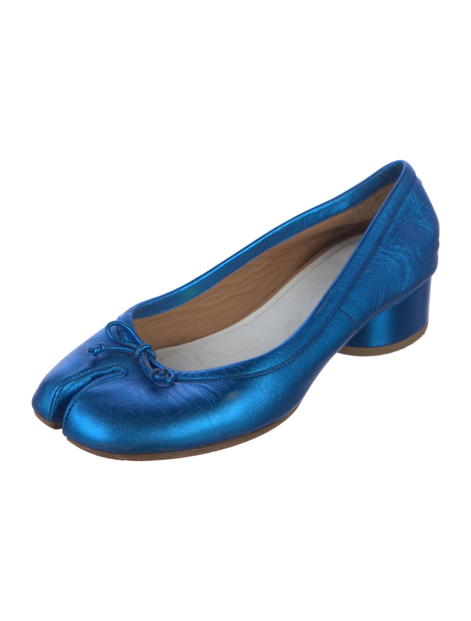 Maison Margiela Leather Bow Accents Mules