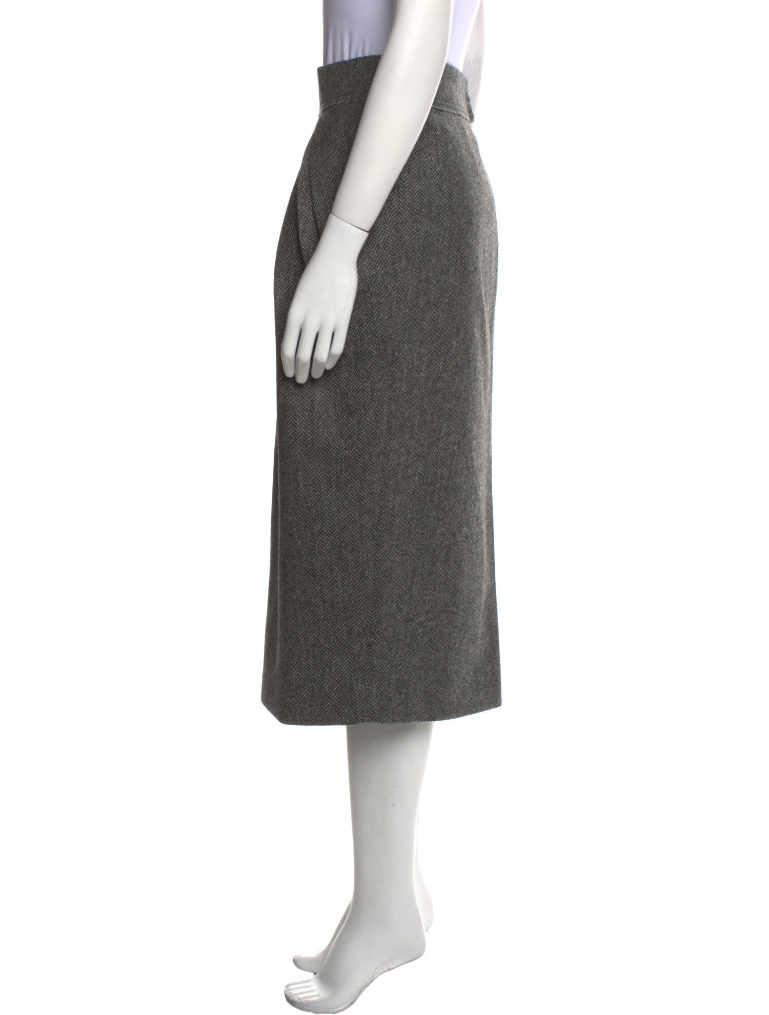Maison Margiela Wool Midi Length Skirt