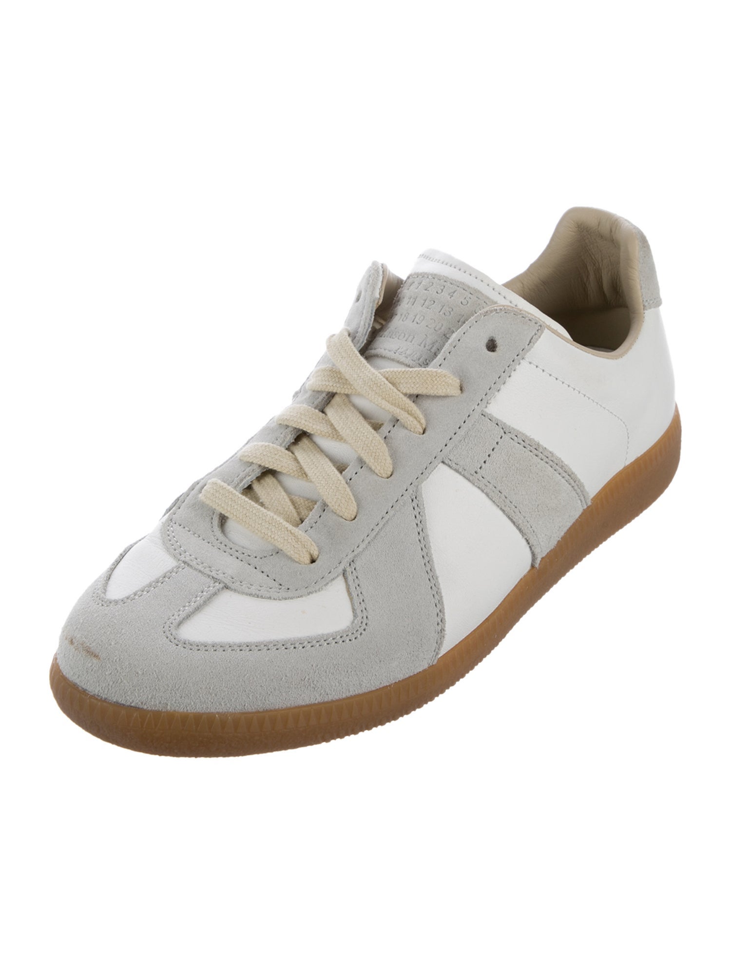 Maison Margiela Leather Printed Sneakers