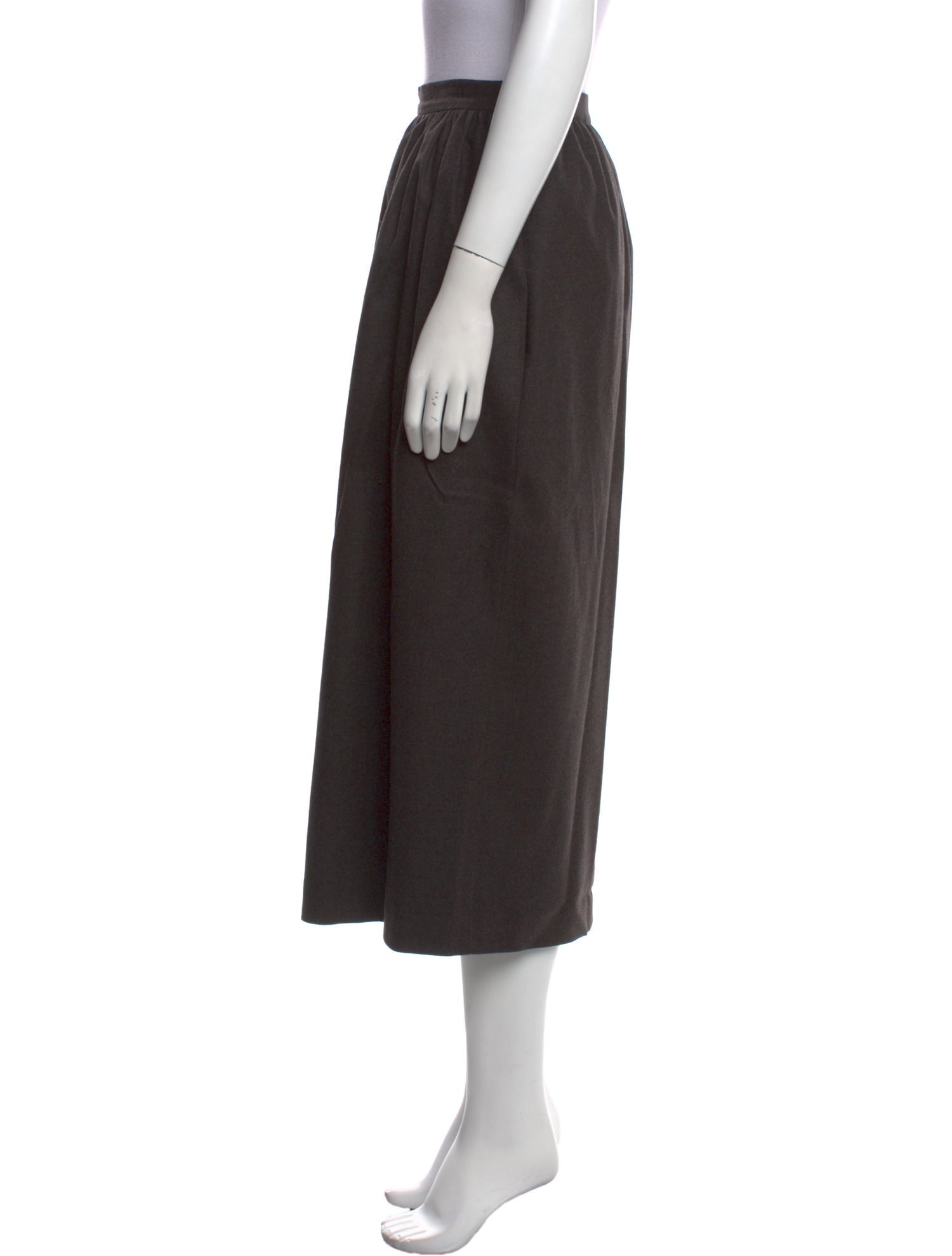Maison Margiela Virgin Wool Midi Length Skirt
