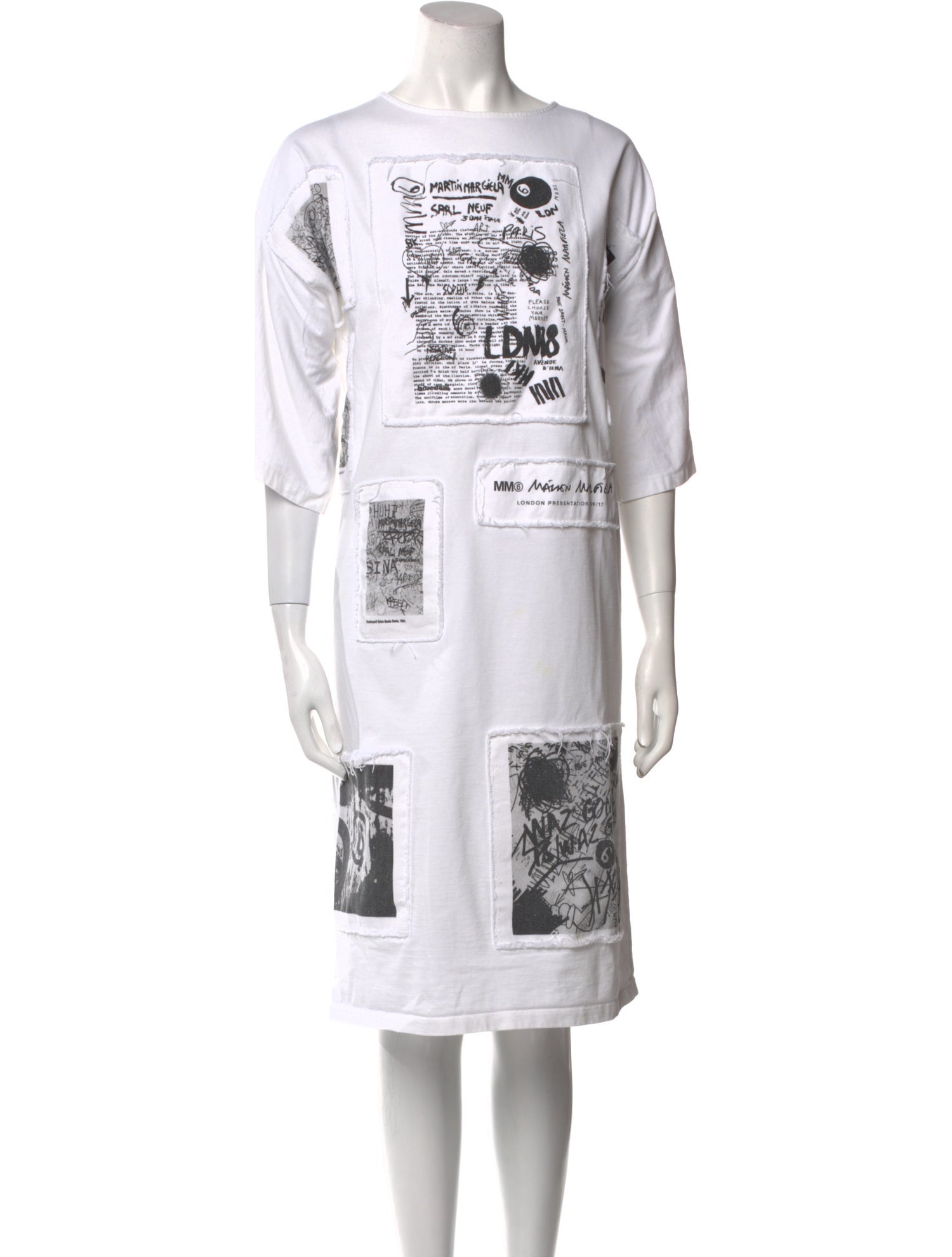 Maison Margiela Printed Knee-Length Dress