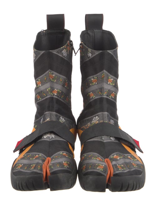 Maison Margiela Nylon Floral Print Boots