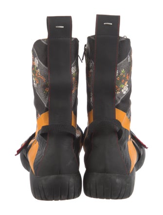 Maison Margiela Nylon Floral Print Boots