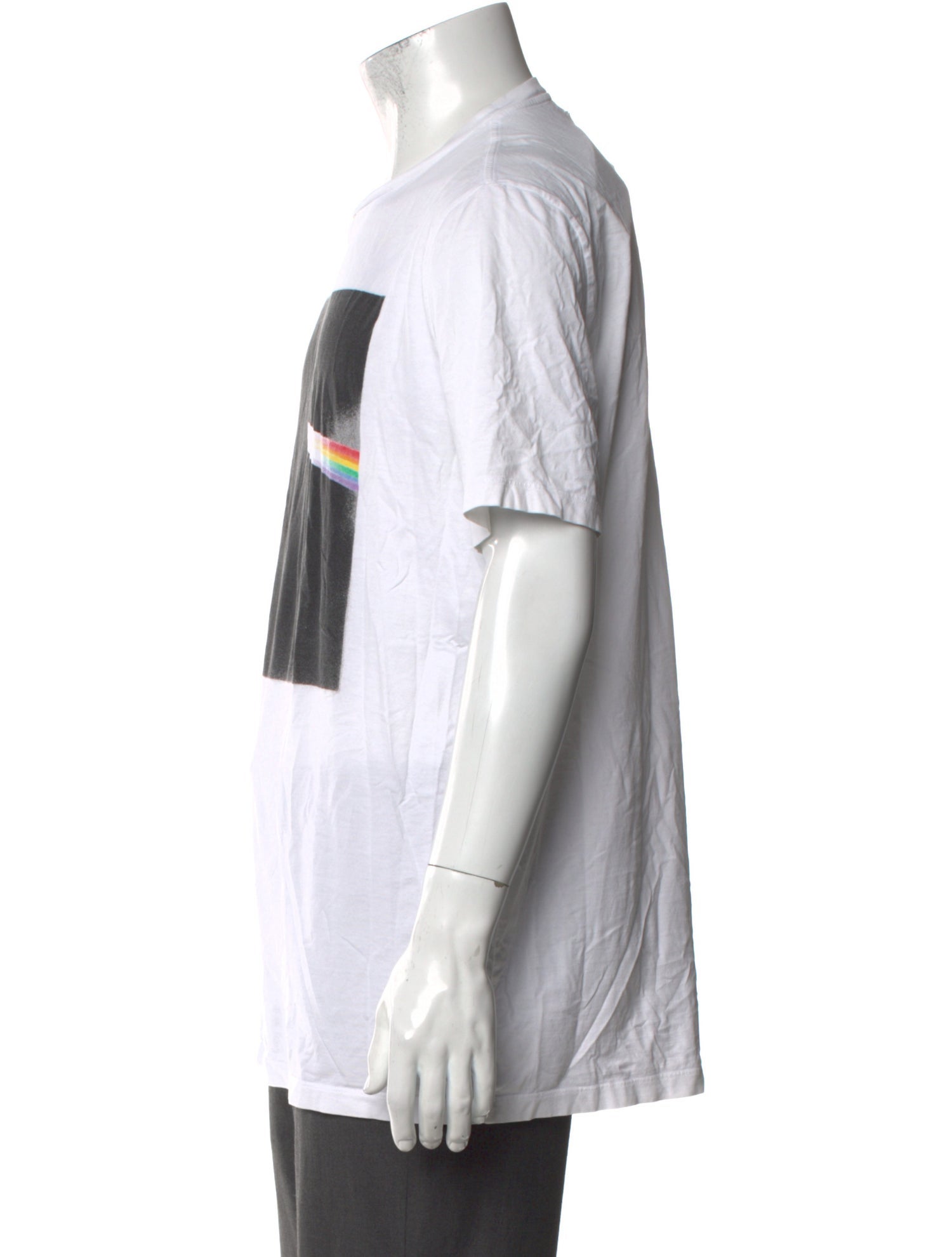 Maison Margiela Colorblock Pattern Crew Neck T-Shirt