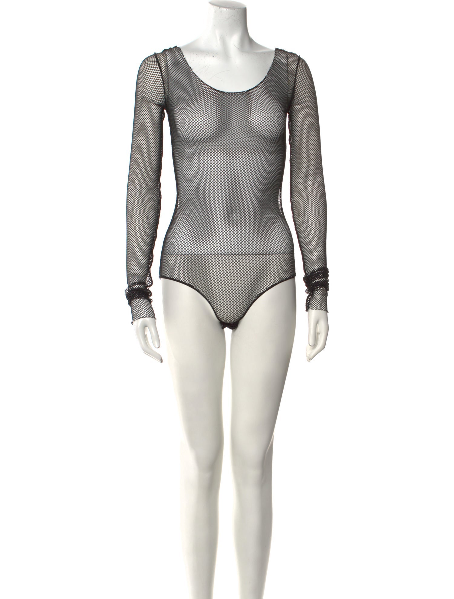 Maison Margiela Nylon Scoop Neck Bodysuit w/ Tags