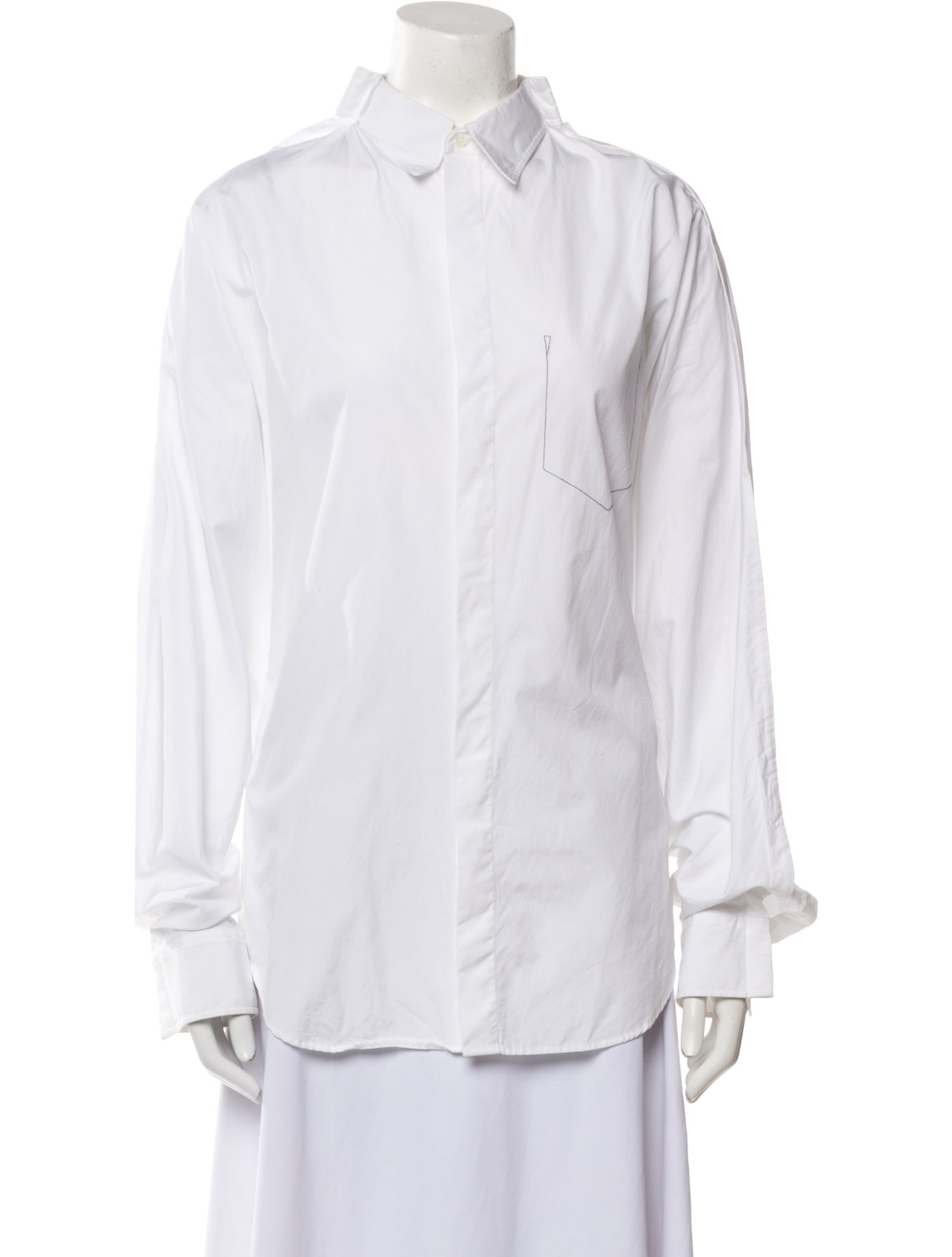 Maison Margiela Long Sleeve Button-Up Top