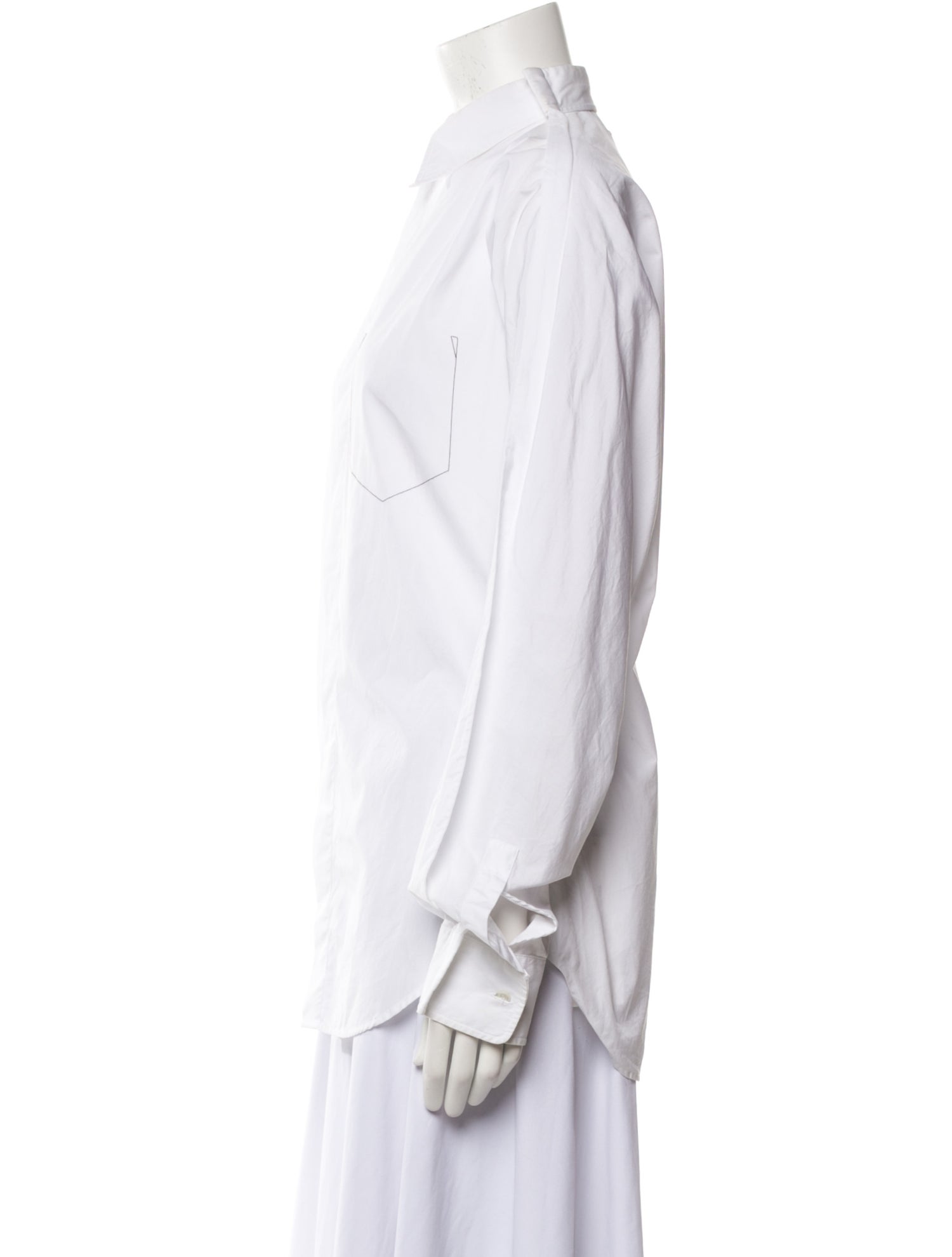 Maison Margiela Long Sleeve Button-Up Top