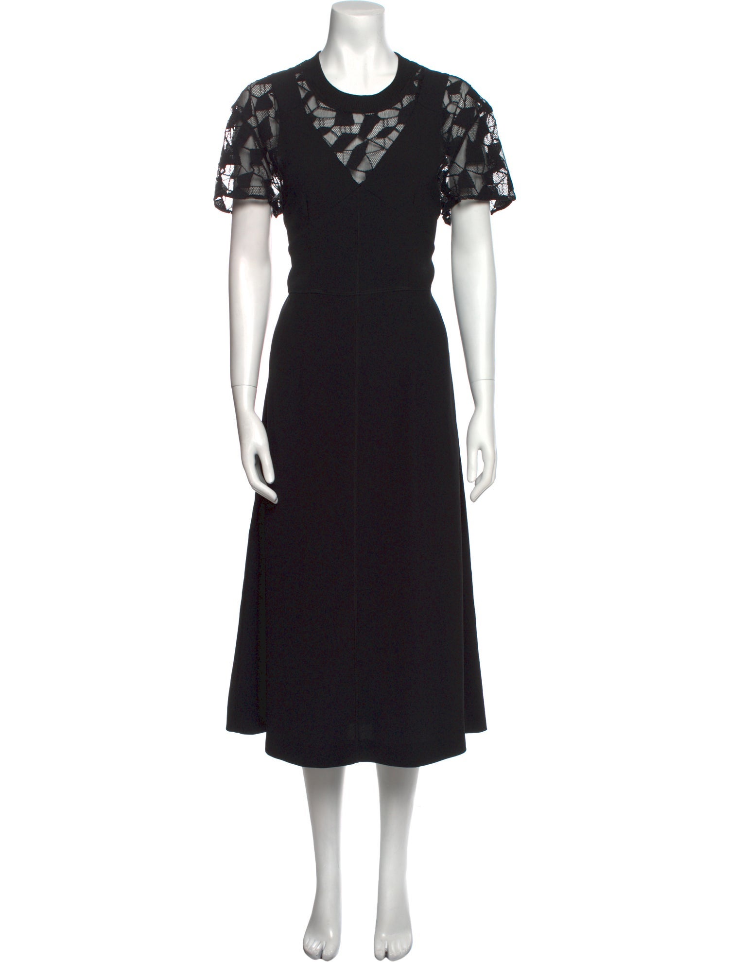 Maison Margiela Crew Neck Long Dress