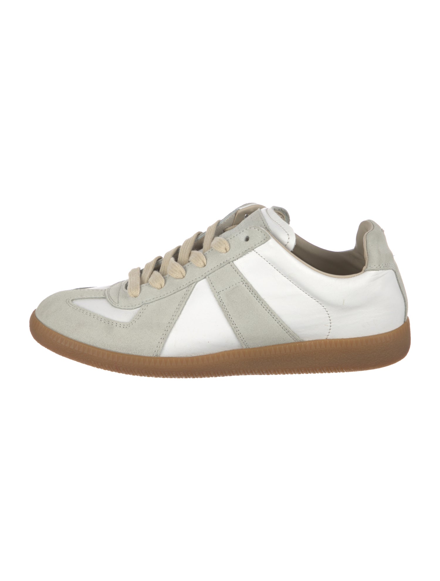 Maison Margiela Leather Printed Sneakers