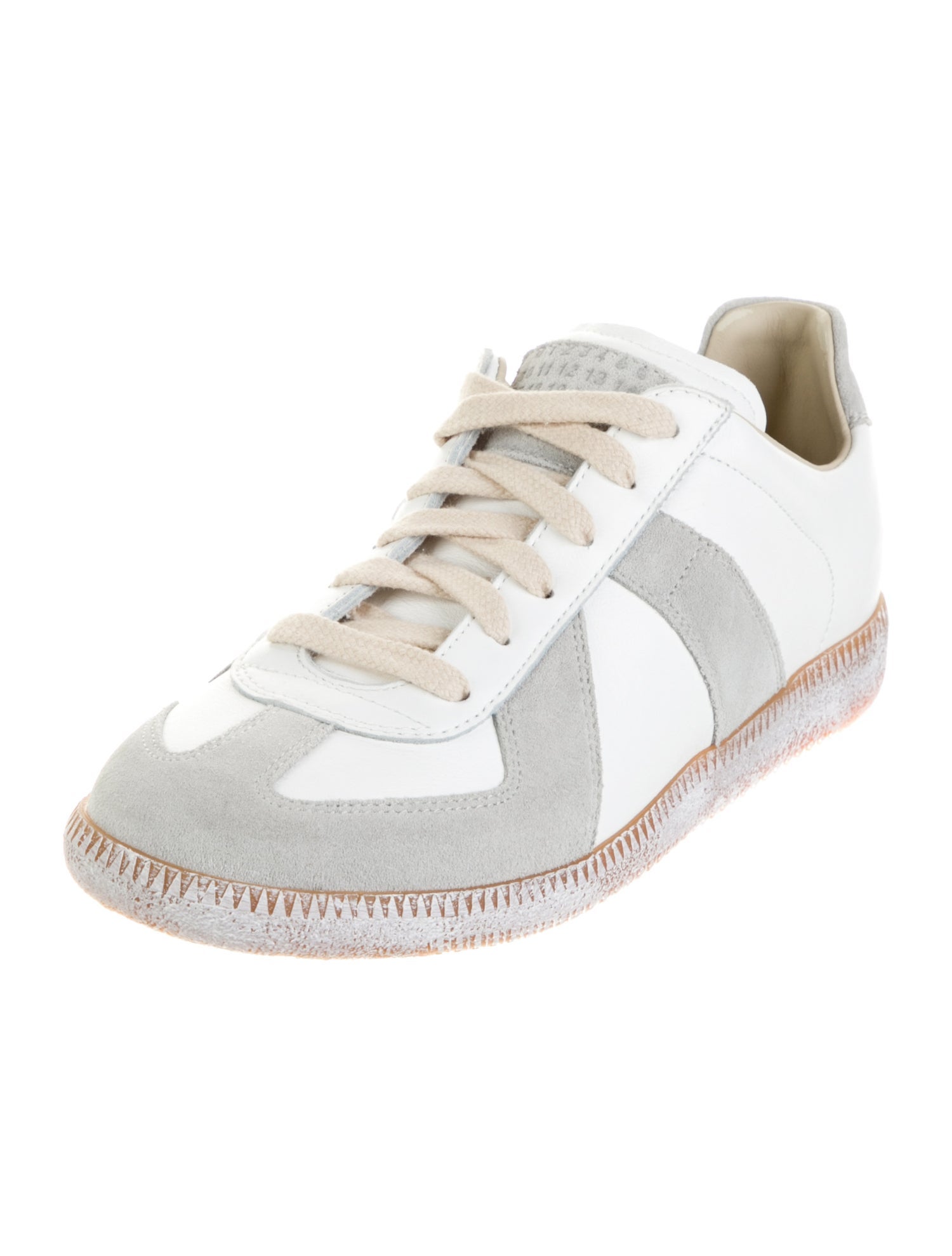 スニーカー Maison Margiela Maison Margiela - Replica Bordeaux Leather & Suede Lace-Up