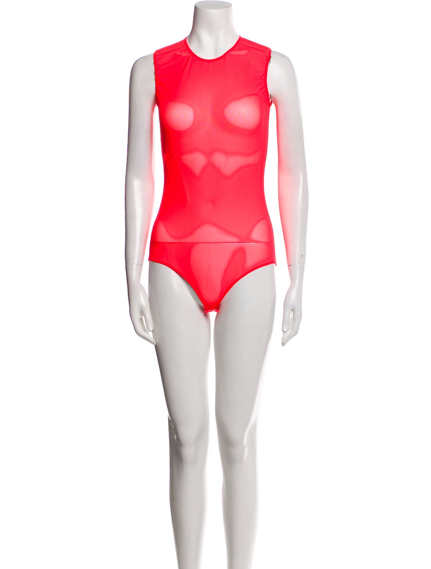 Maison Margiela Crew Neck Sleeveless Bodysuit