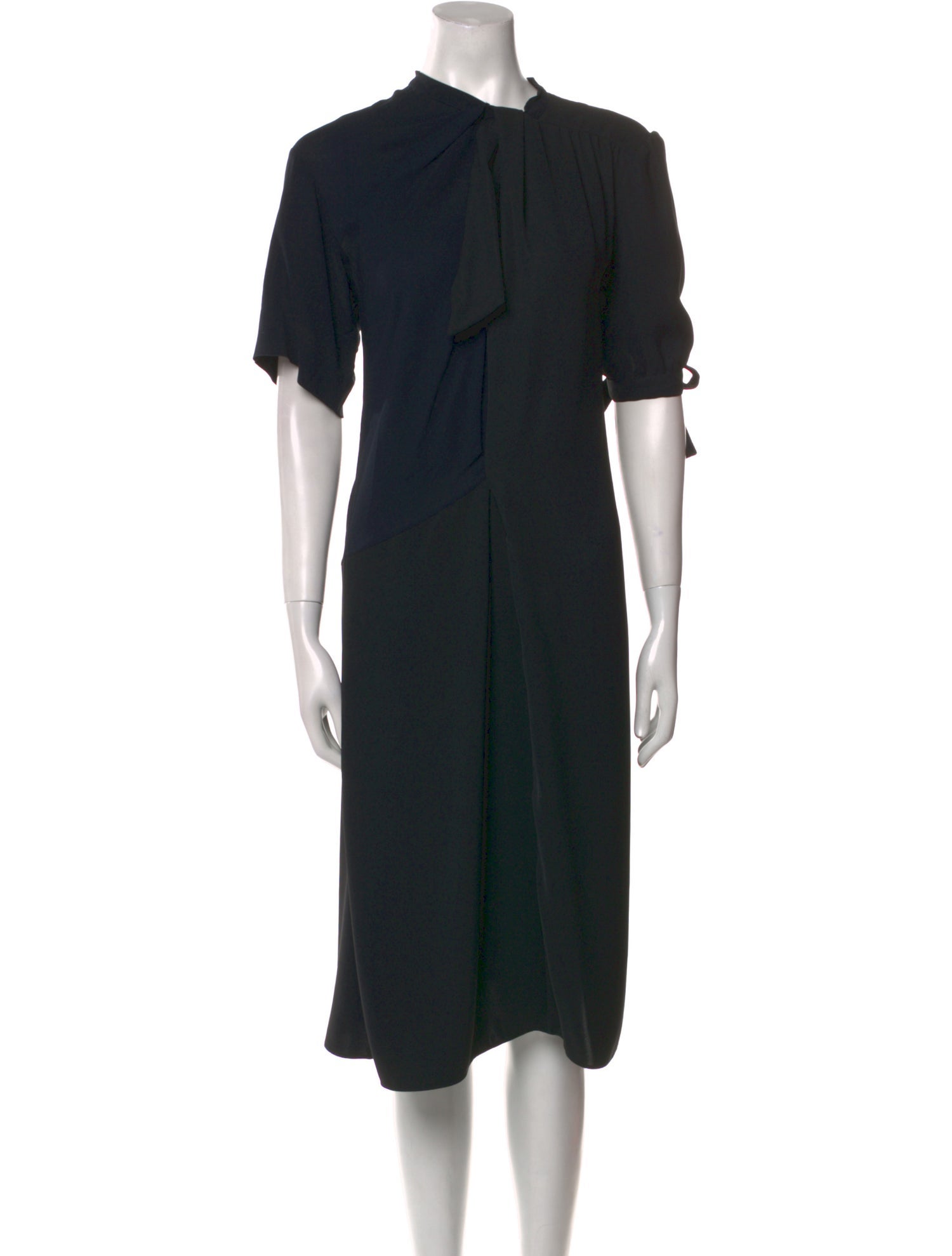 Maison Margiela Crew Neck Midi Length Dress