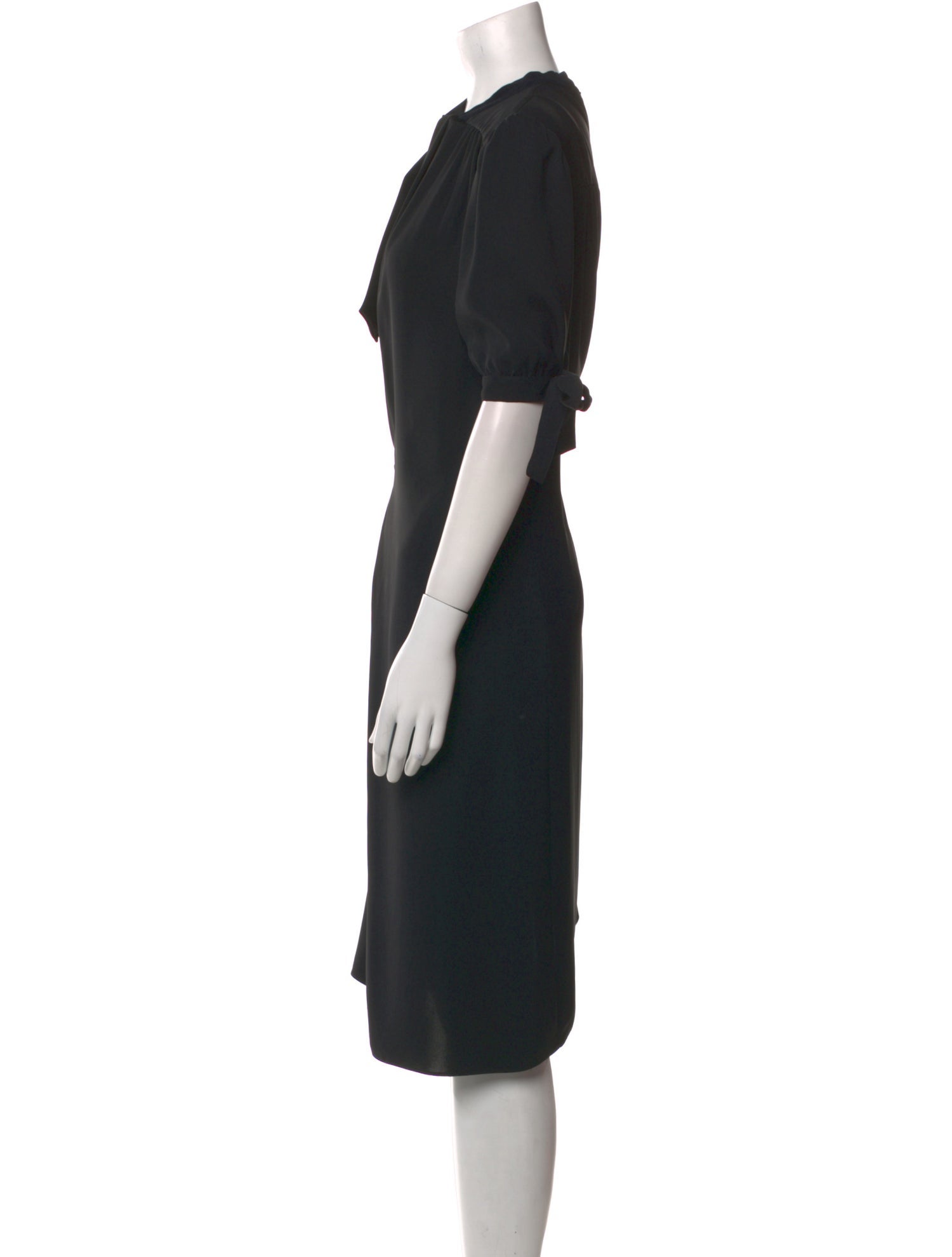 Maison Margiela Crew Neck Midi Length Dress