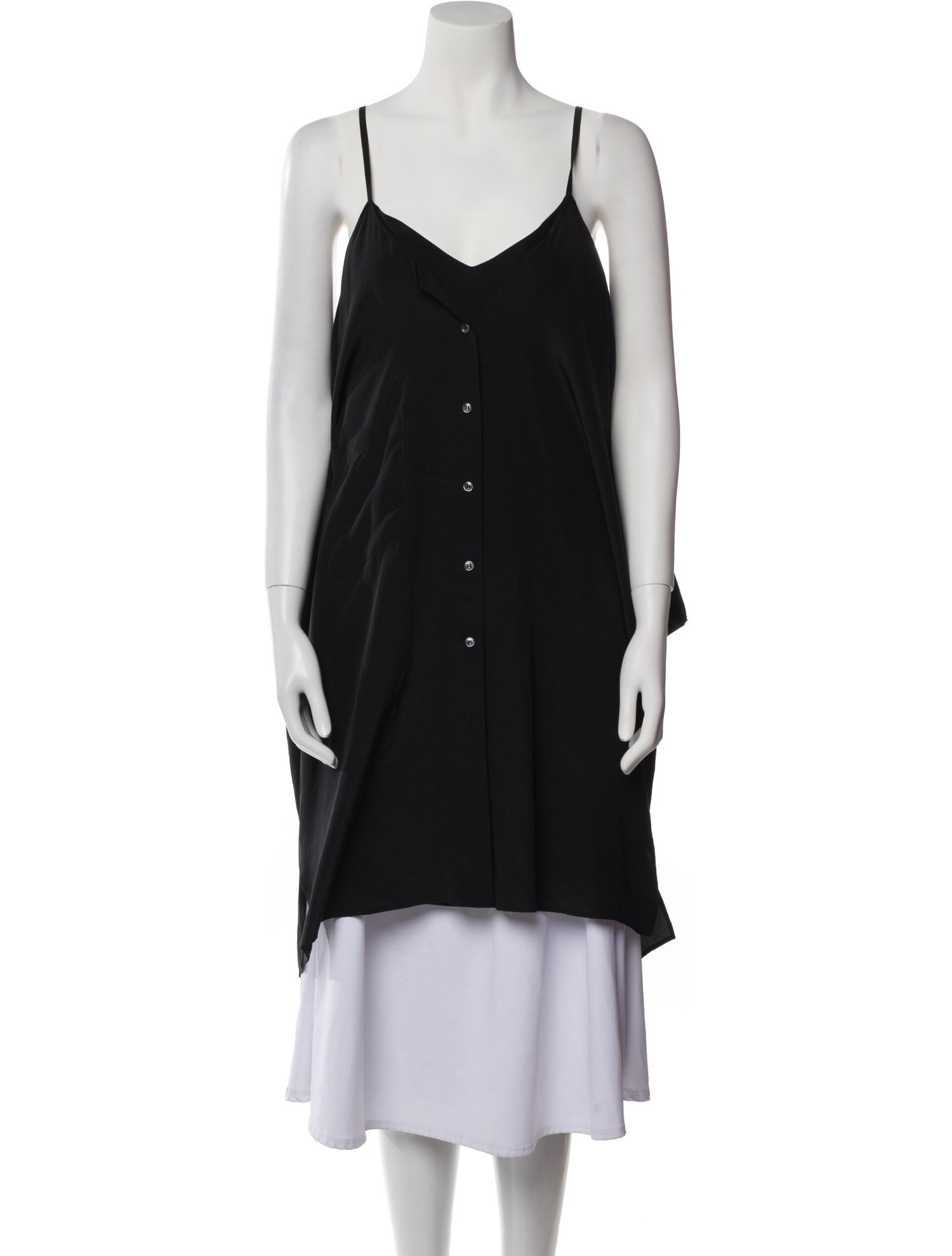 Maison Margiela Silk V-Neck Tunic