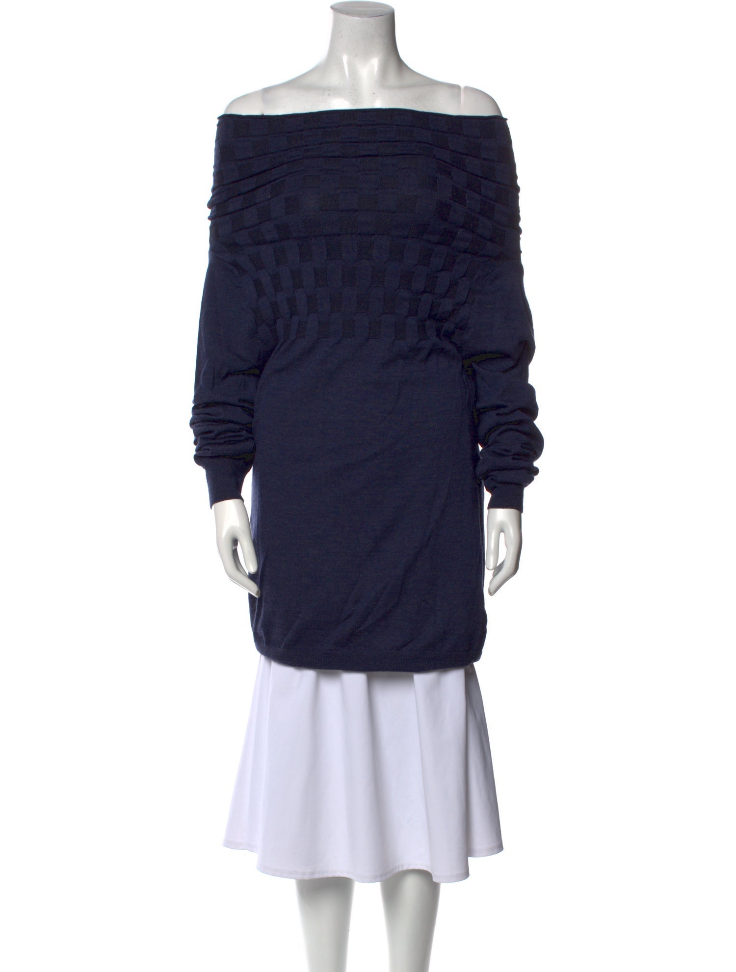 Maison Margiela Wool Off-The-Shoulder Sweater