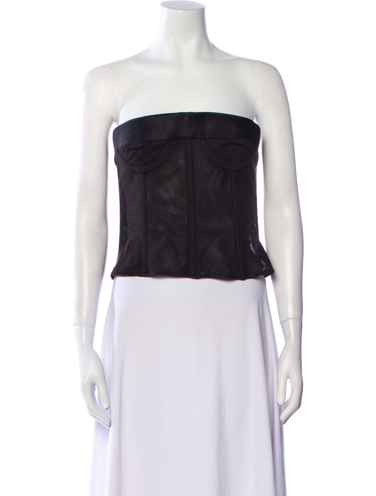 Maison Margiela Strapless Crop Top