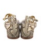 Maison Margiela Leather Animal Print Flats