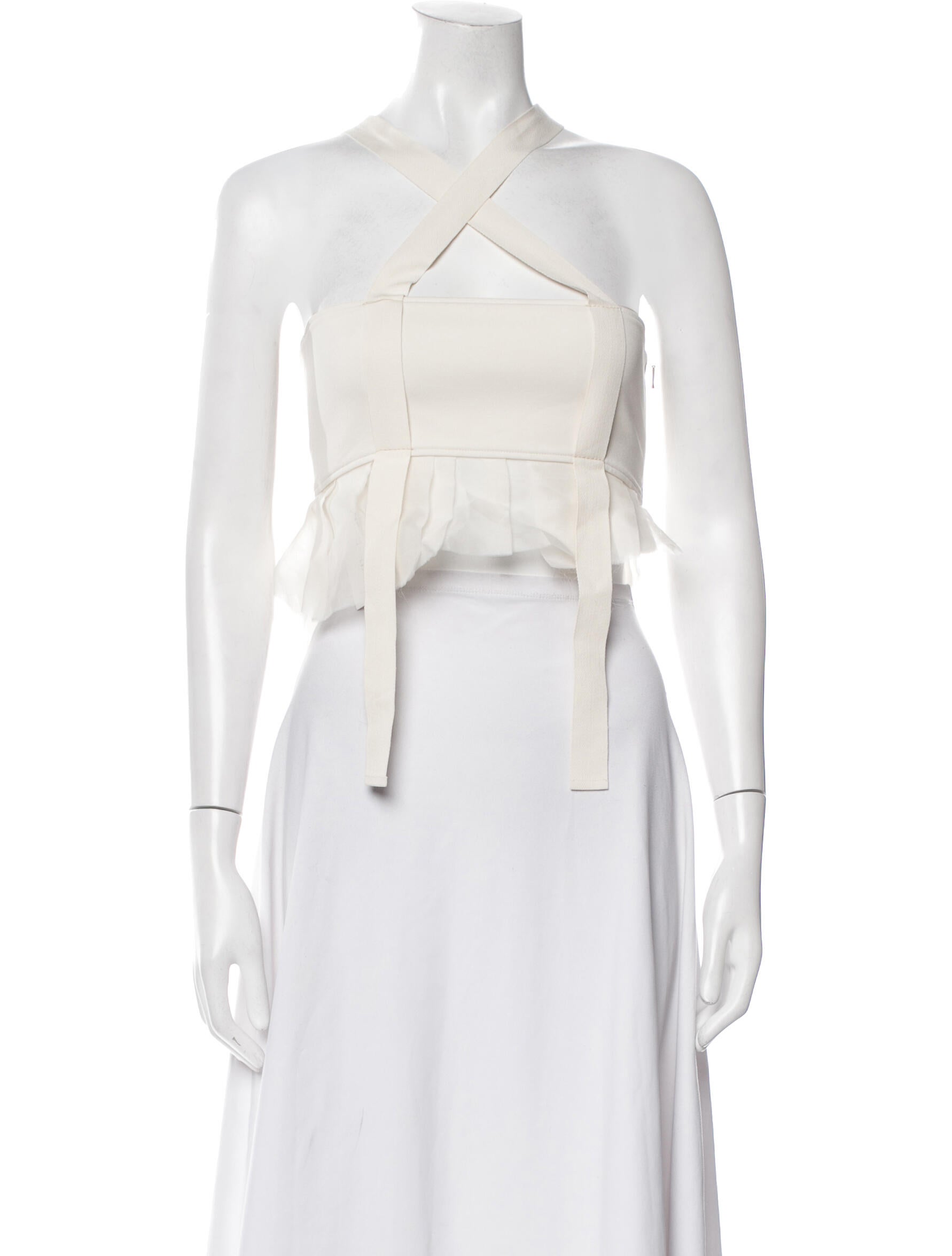 Maison Margiela Strapless Crop Top