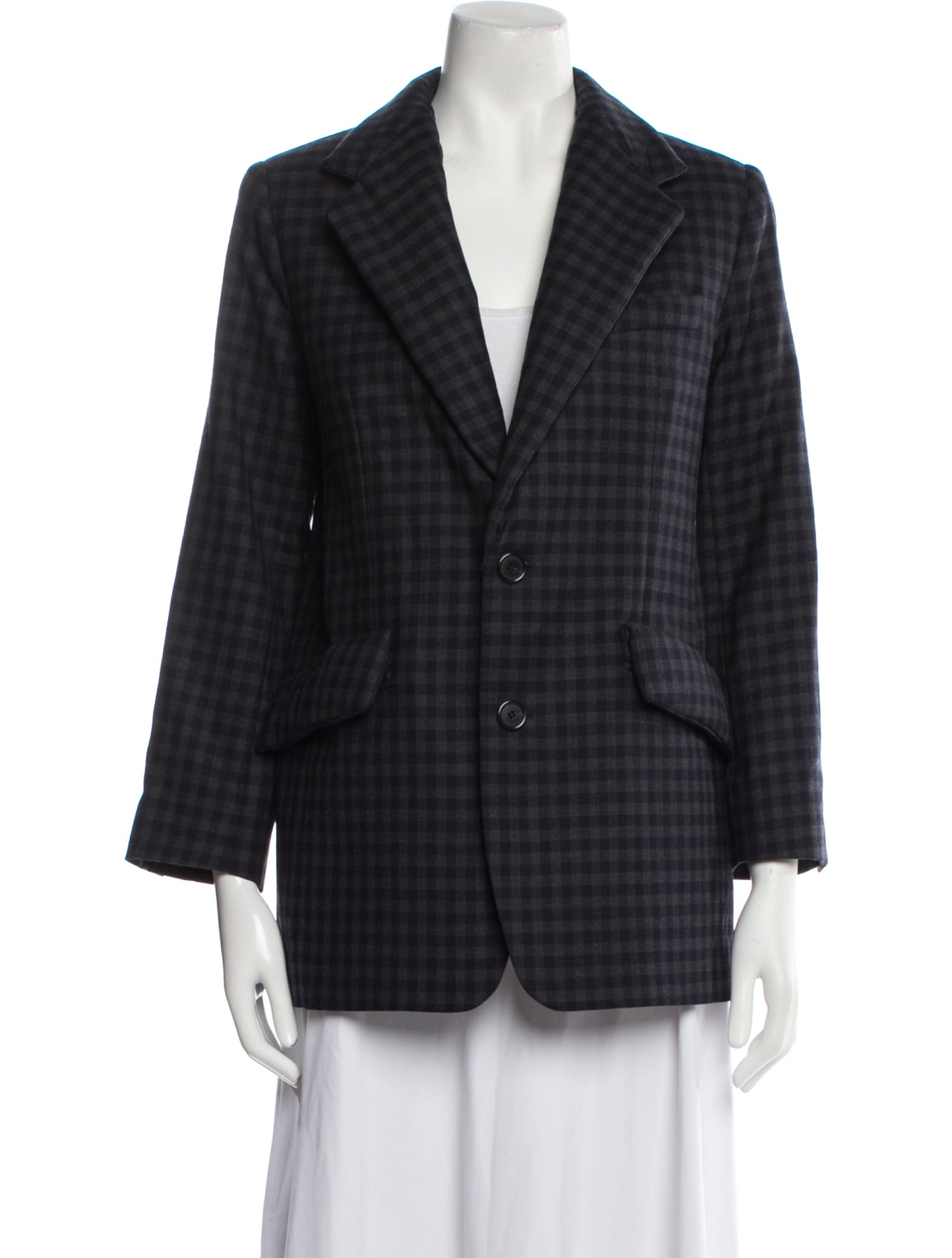 Maison Margiela Plaid Print Blazer