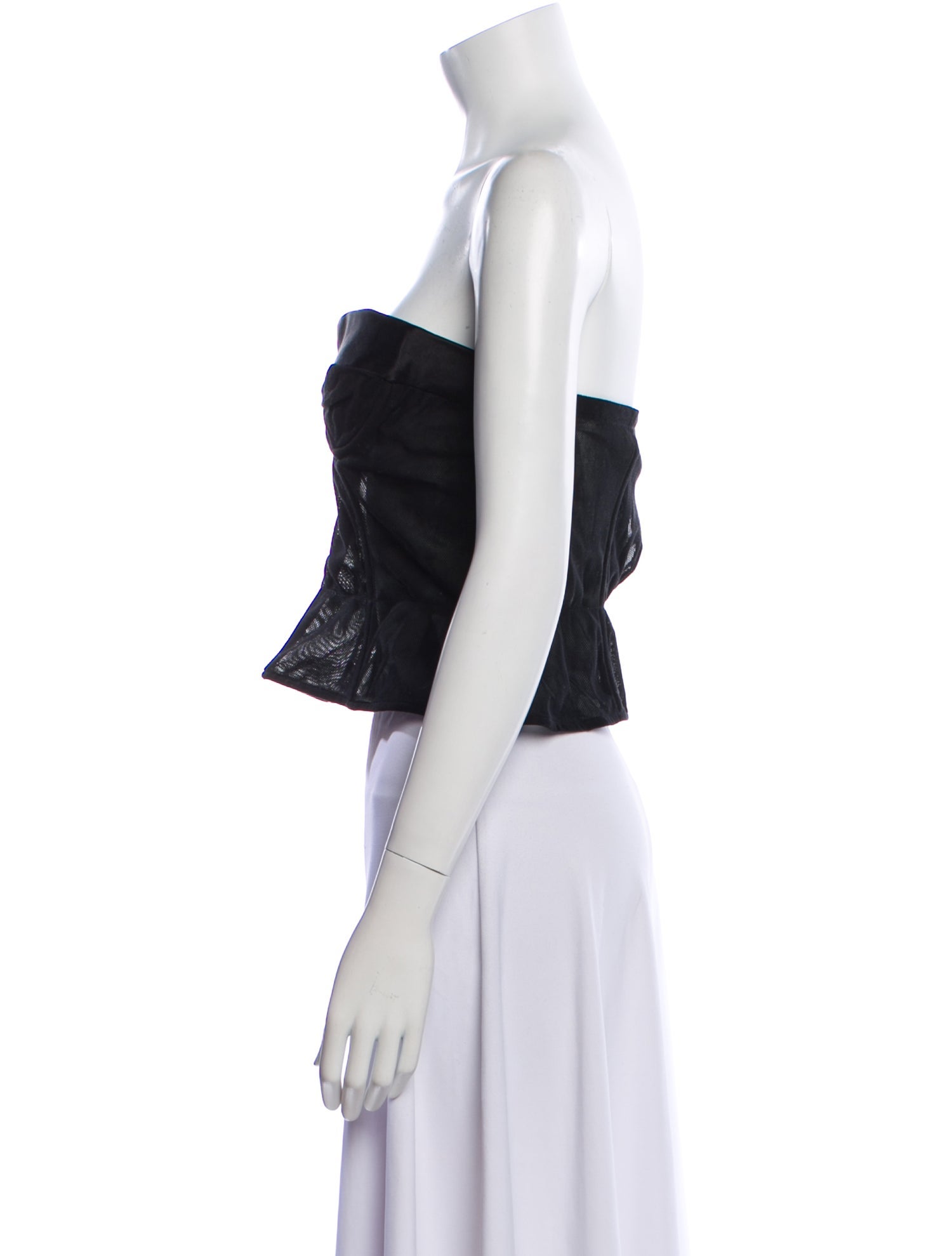 Maison Margiela Strapless Crop Top