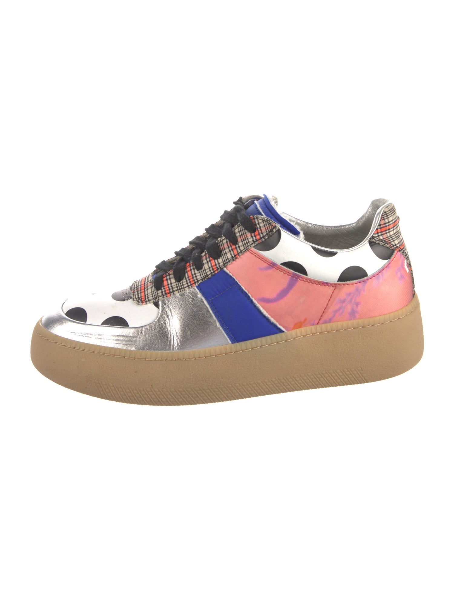 Maison Margiela Leather Printed Sneakers