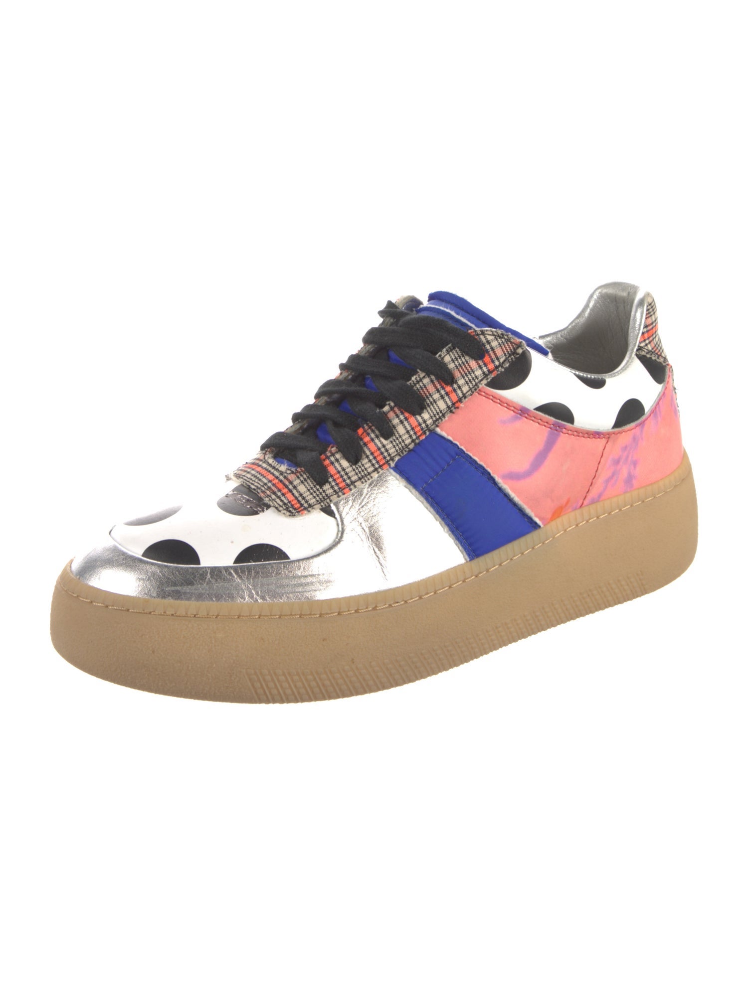 Maison Margiela Leather Printed Sneakers