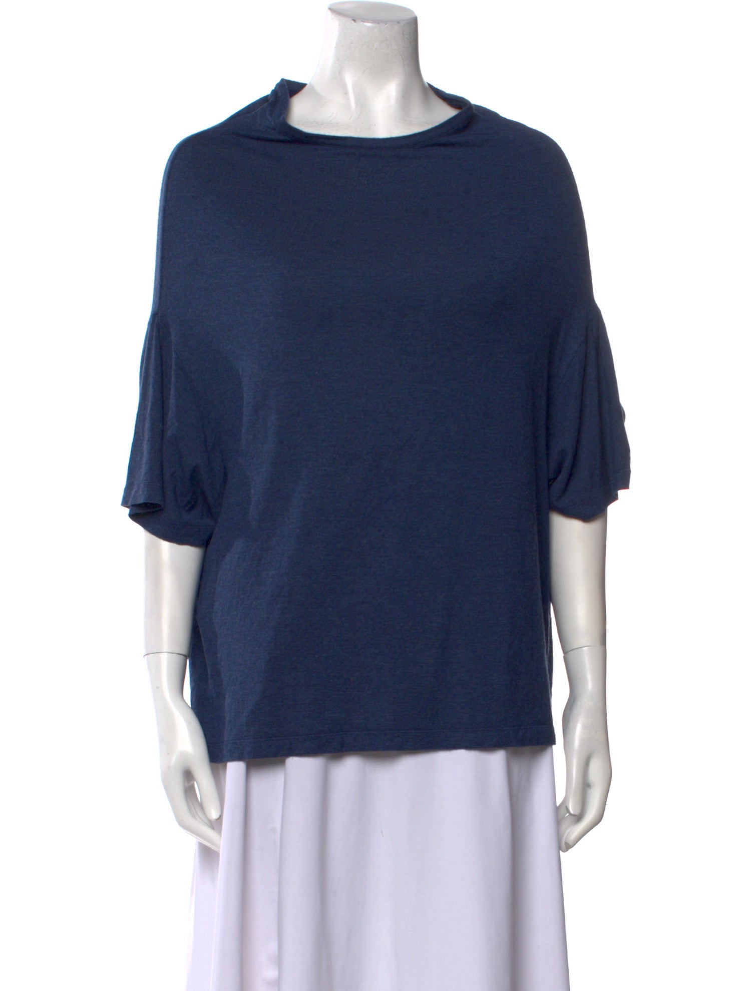 Maison Margiela Bateau Neckline Three-Quarter Sleeve Top