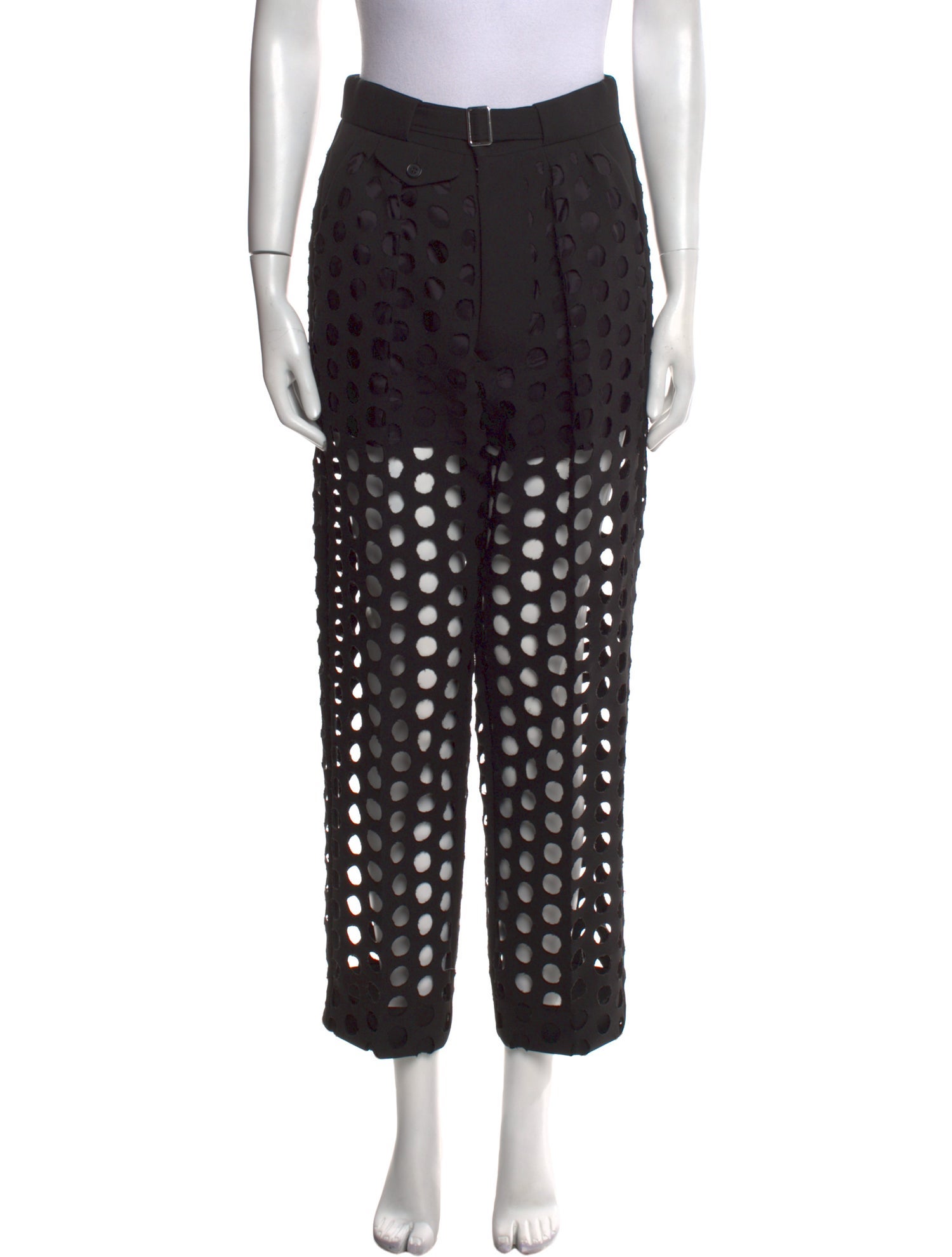 Maison Margiela Lace Pattern Straight Leg Pants