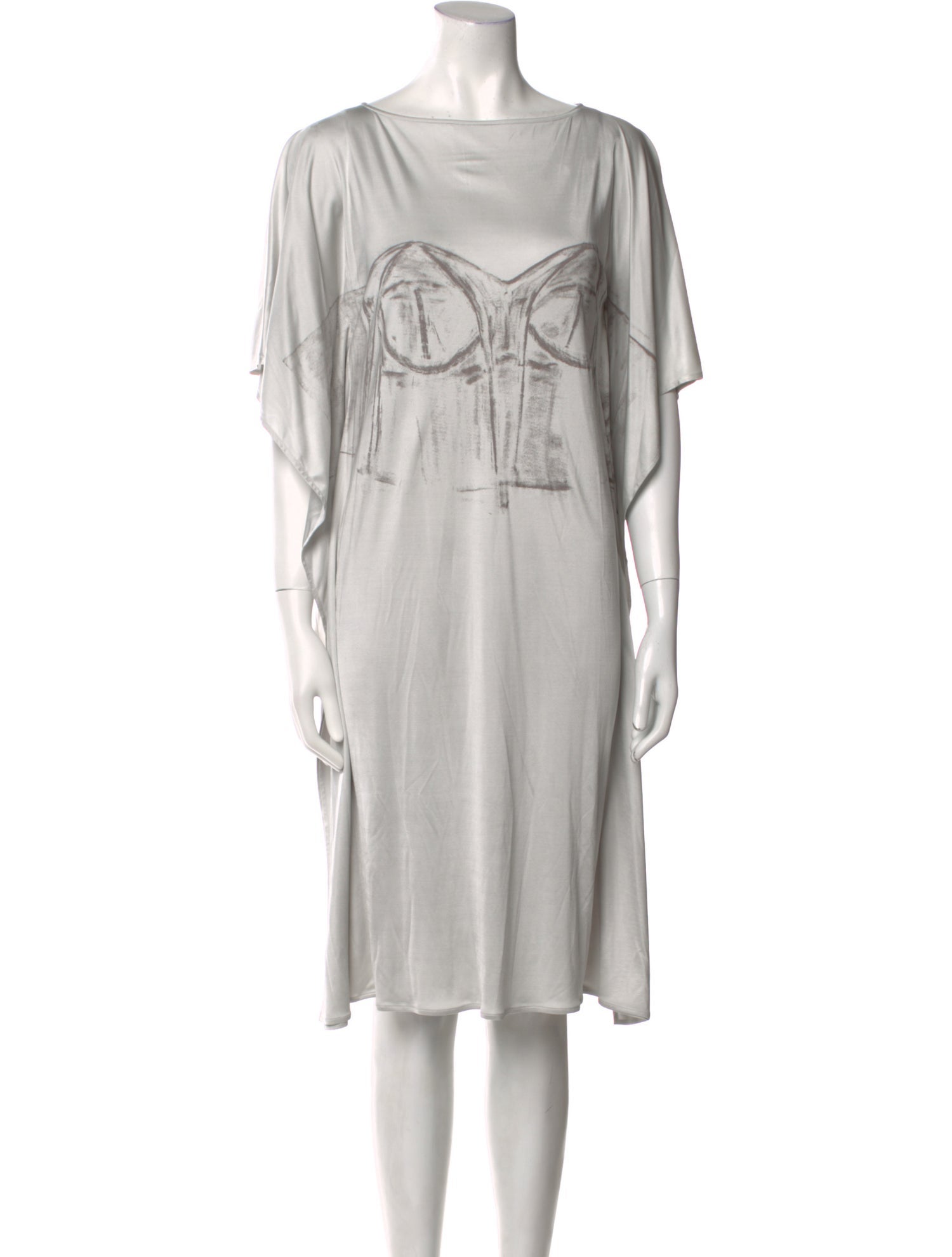 Maison Margiela Bateau Neckline Knee-Length Dress