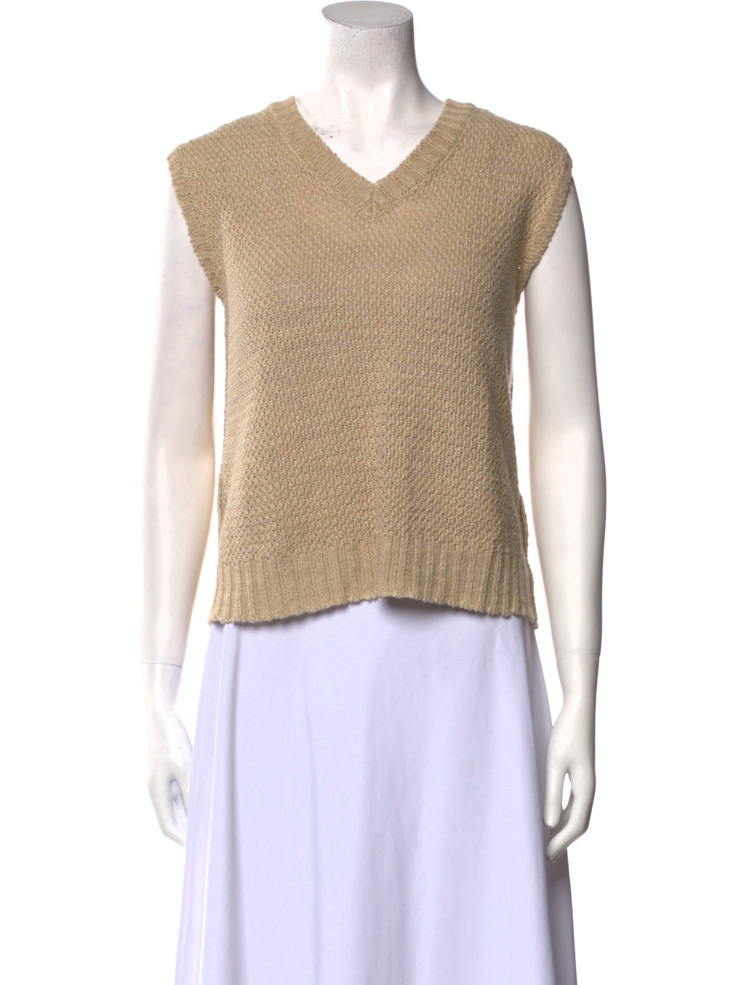 Maison Margiela Wool V-Neck Top