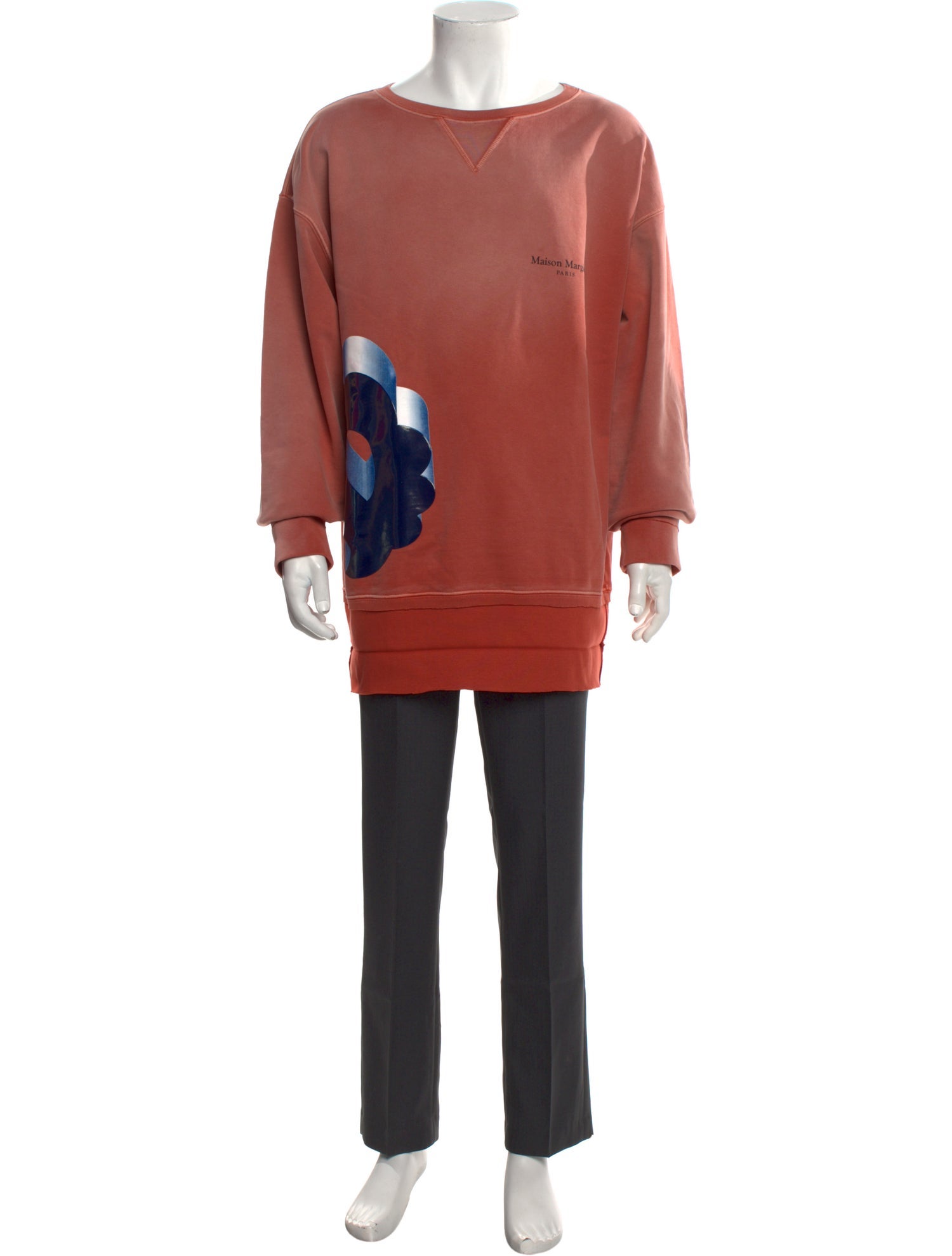 Maison Margiela Graphic Print Crew Neck Pullover