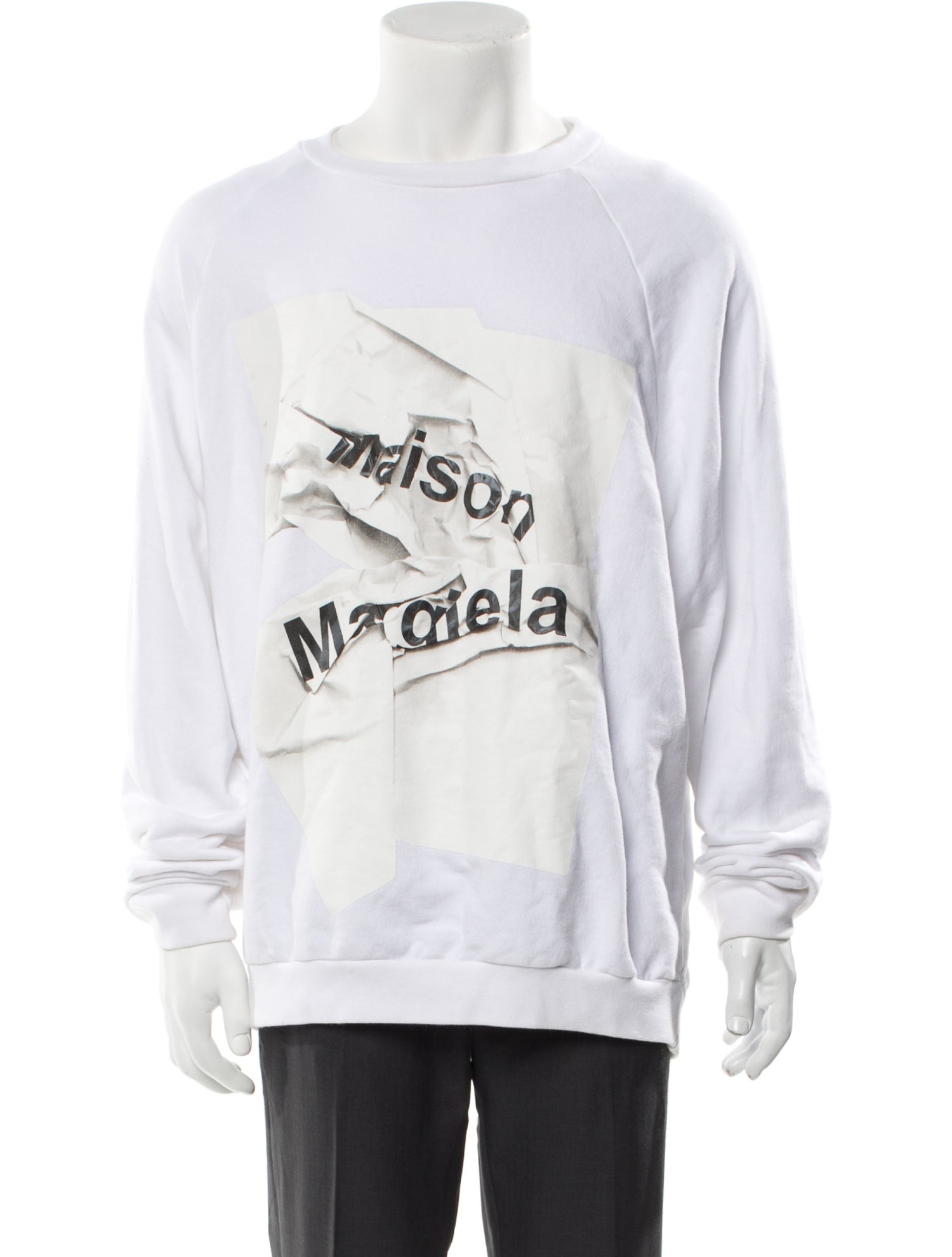 Maison Margiela Graphic Print Crew Neck Sweatshirt
