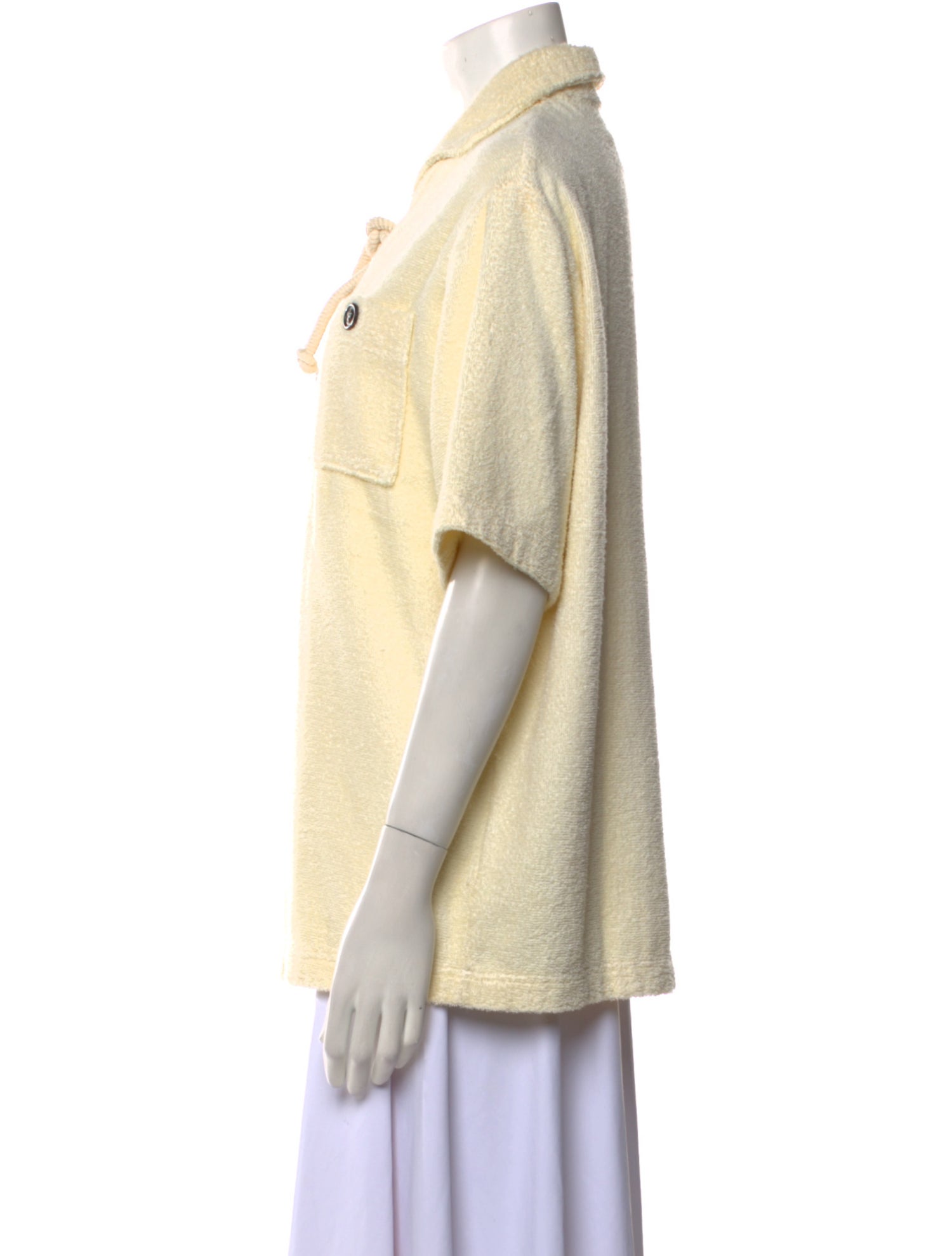 Maison Margiela Mock Neck Short Sleeve Sweatshirt