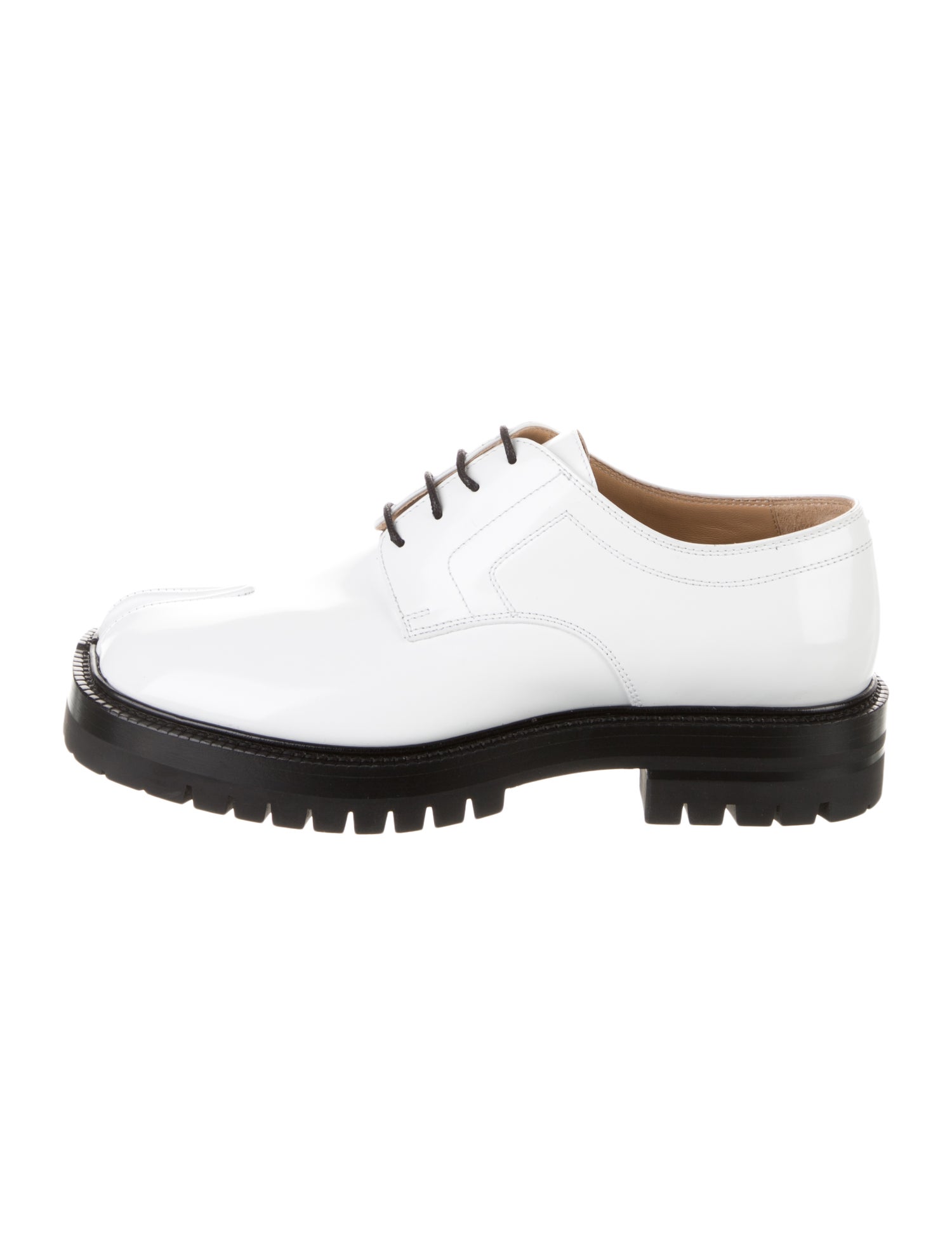 マニー Maison Margiela Tabi Derby Shoes - Black Oxfords, Shoes