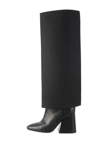 Maison Margiela Boots Felt Leather Trim Embellishment IT 36 | 6