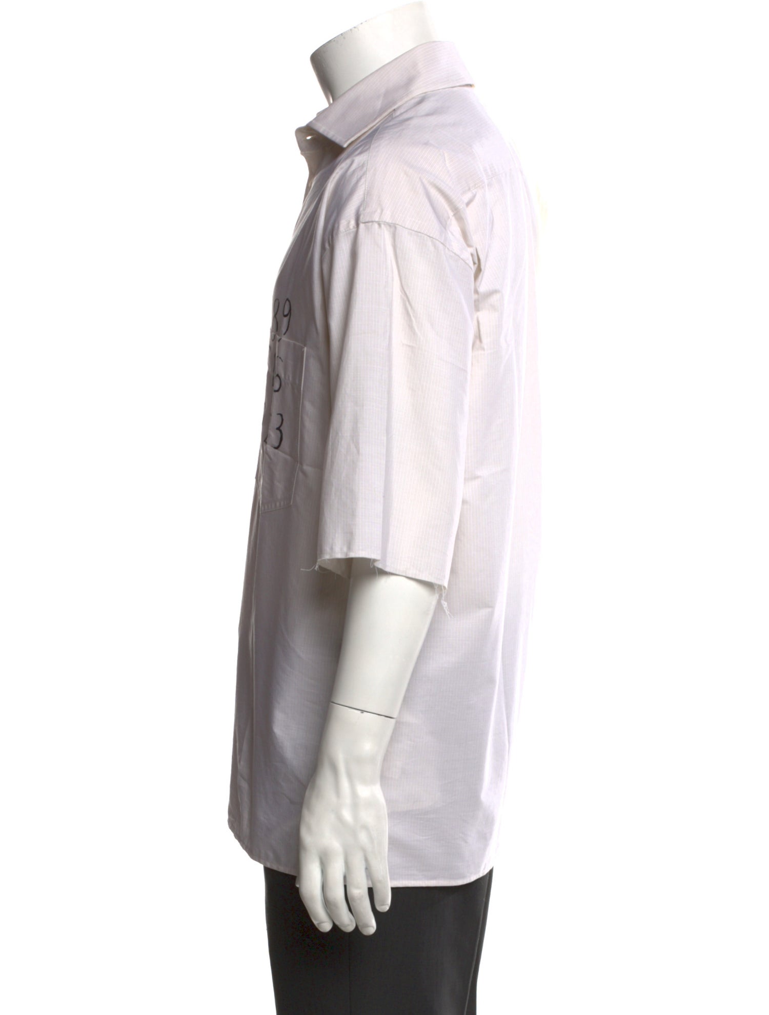 Maison Margiela Graphic Print Short Sleeve Shirt w/ Tags