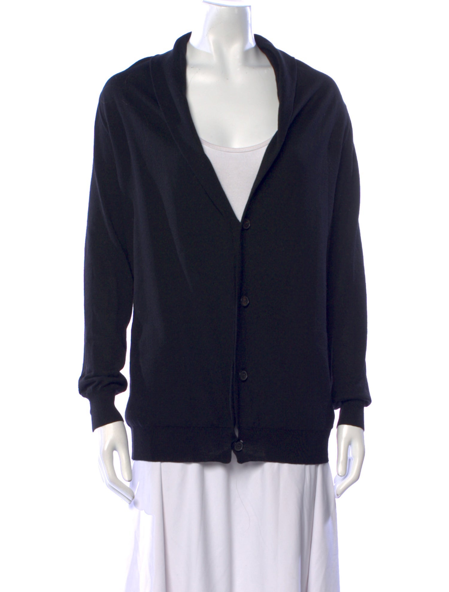 Maison Martin Margiela Wool Plunge Neckline Sweater