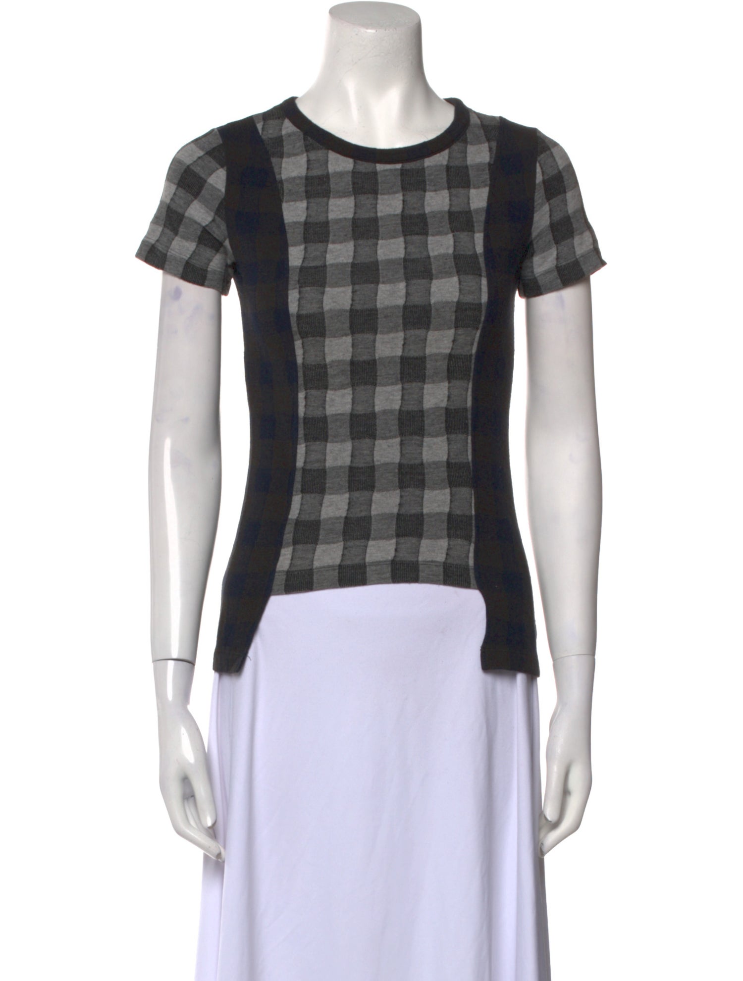 Maison Margiela 2019 Plaid Print T-Shirt