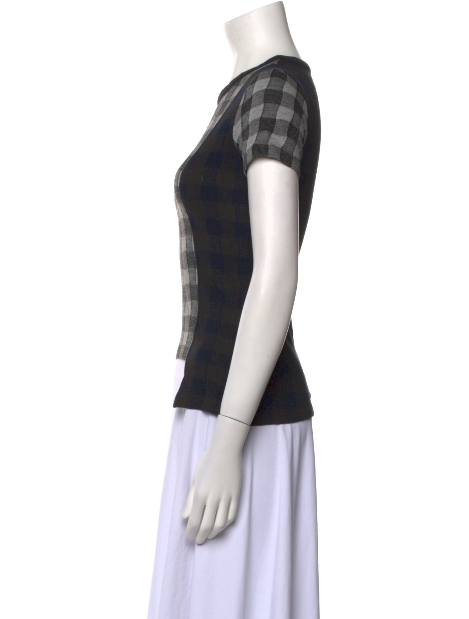 Maison Margiela 2019 Plaid Print T-Shirt