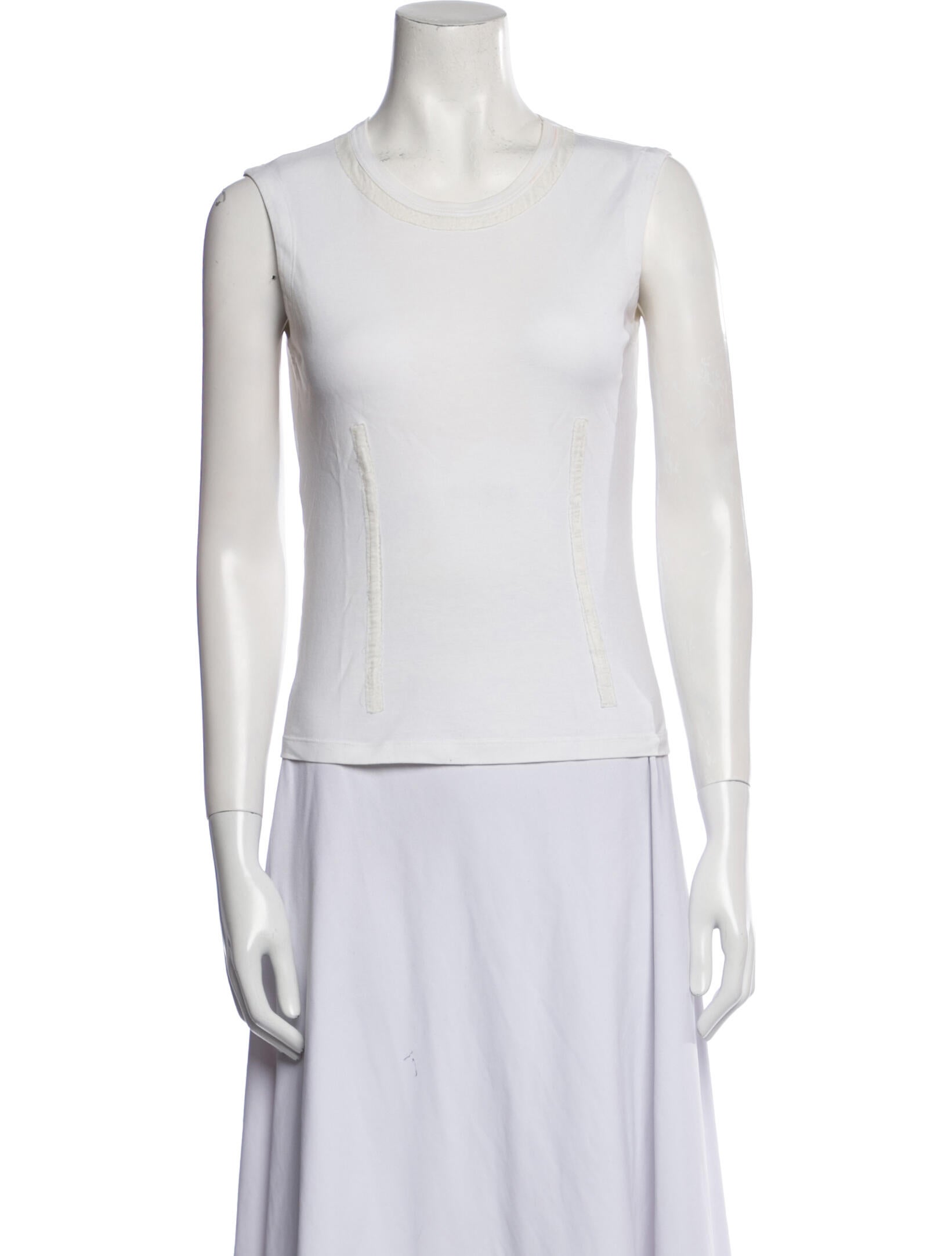 Maison Margiela Crew Neck Sleeveless Top