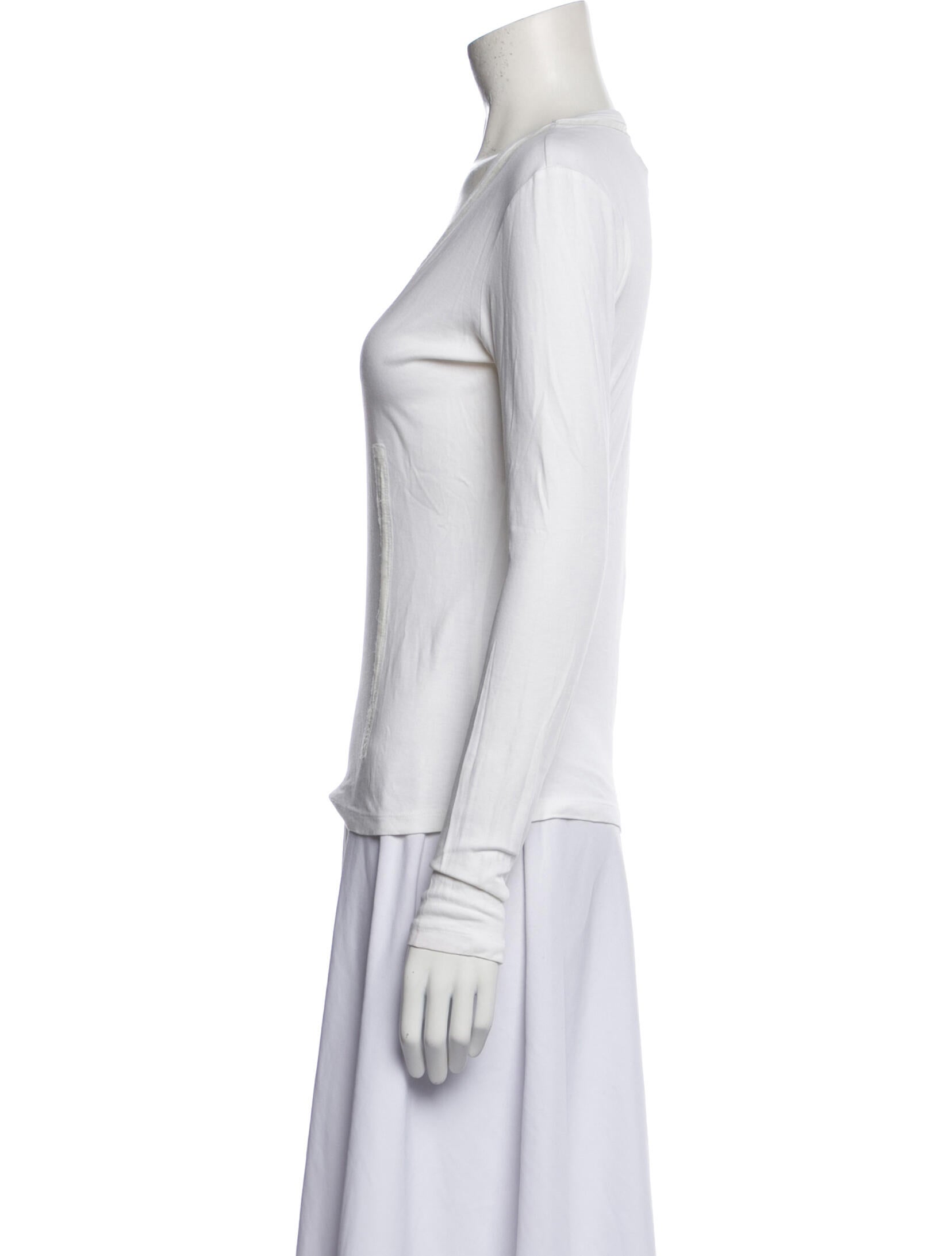 Maison Margiela V-Neck Long Sleeve Top