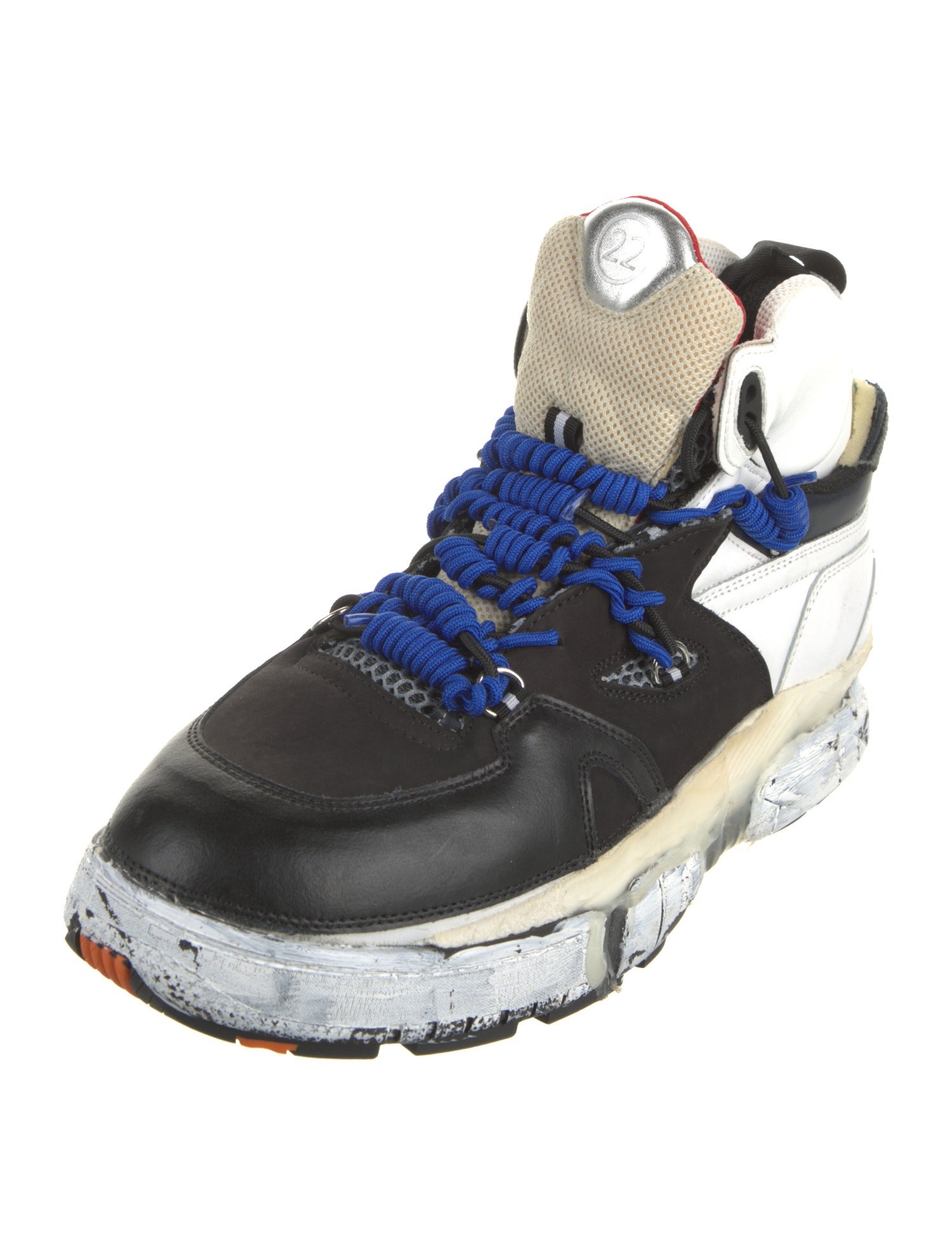 Maison Margiela Leather Printed Sneakers