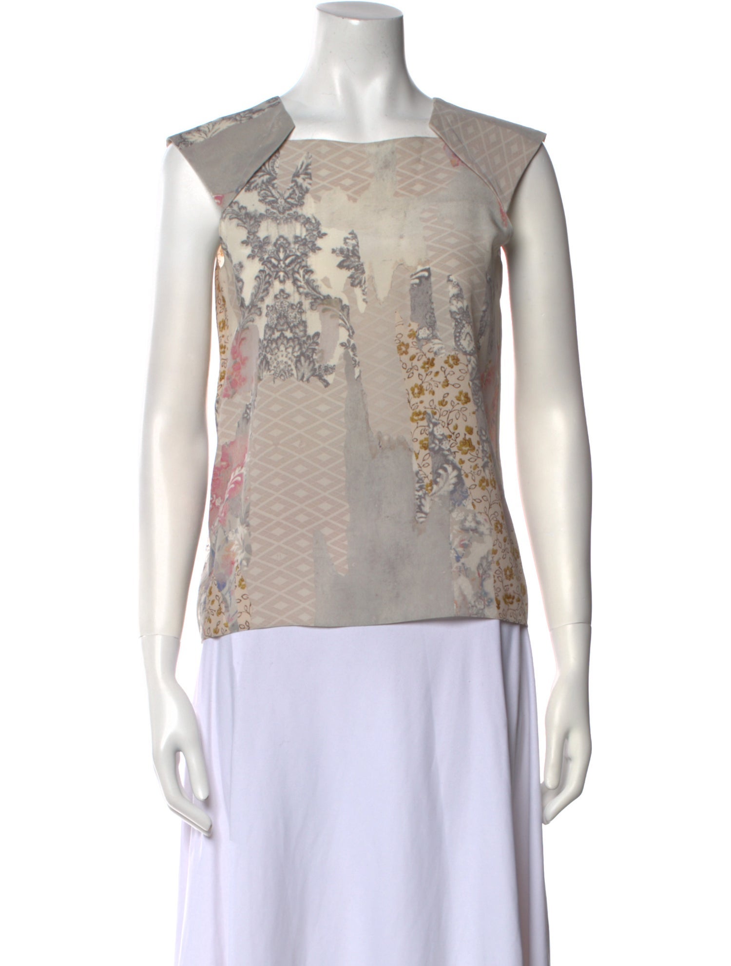 Maison Margiela Silk Printed Top