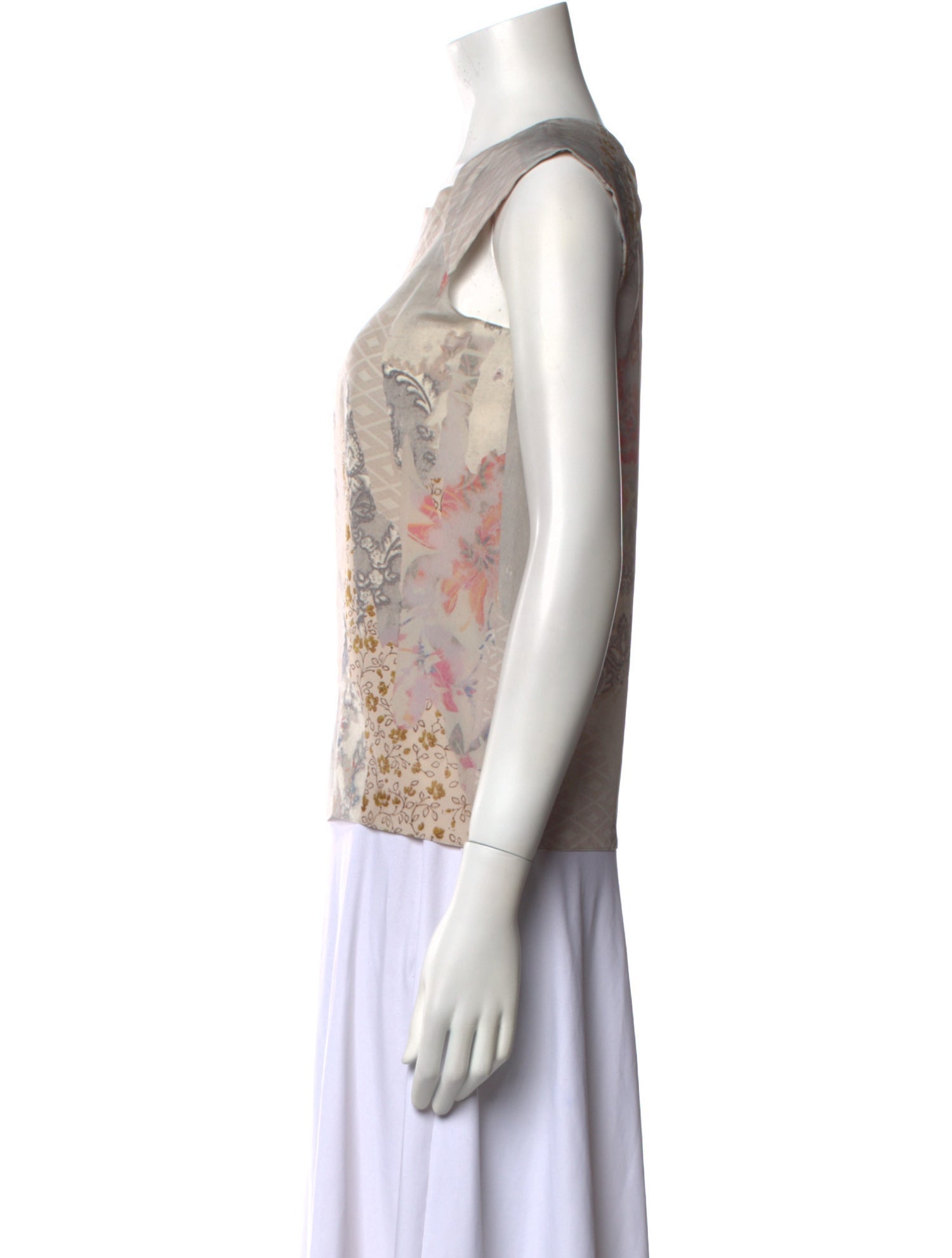 Maison Margiela Silk Printed Top