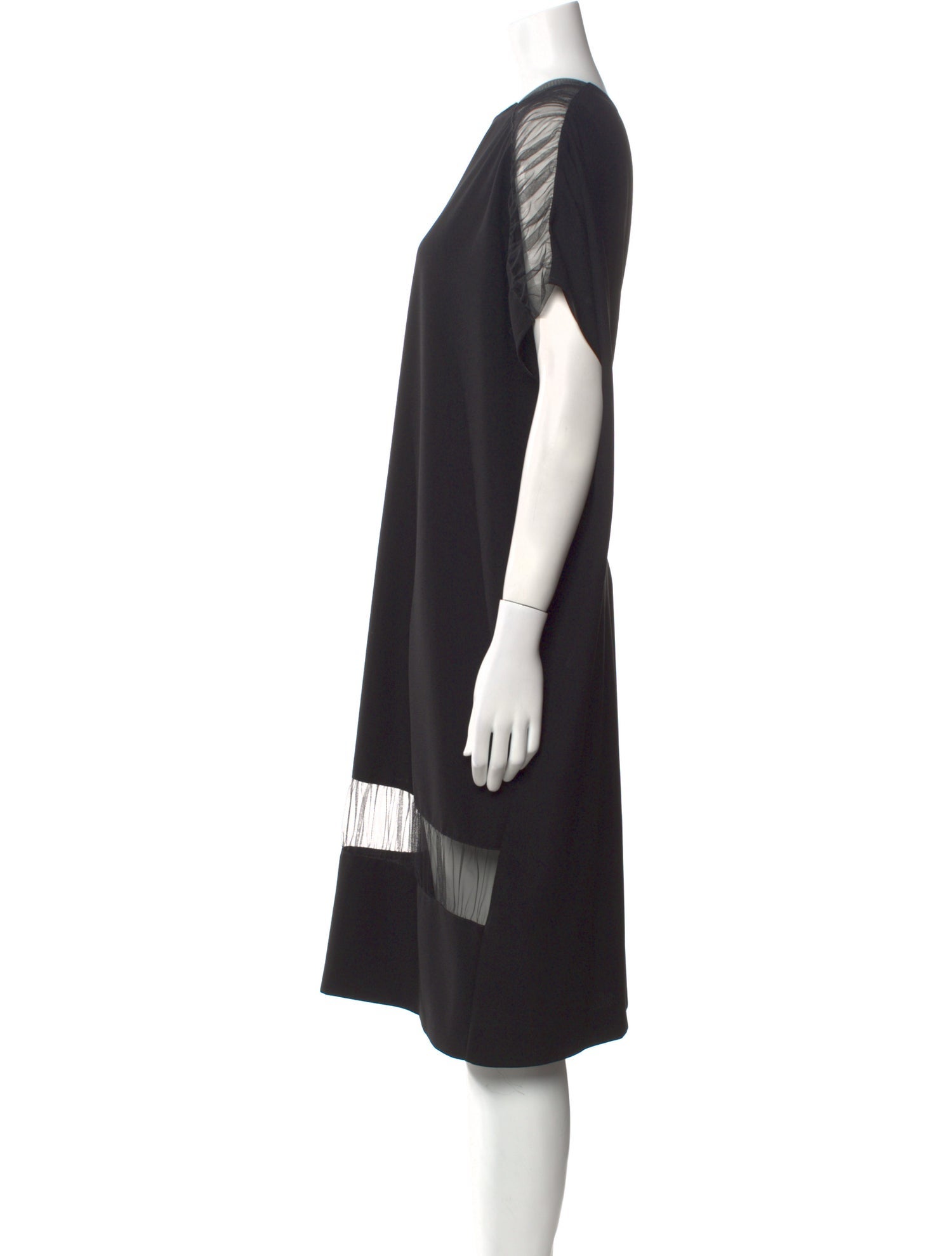 Maison Margiela Crew Neck Knee-Length Dress