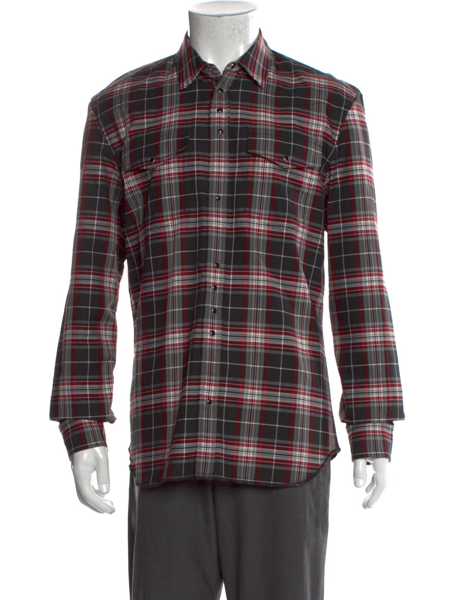 Maison Margiela 2015 Plaid Print Shirt